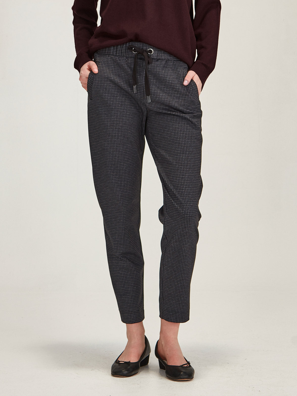 Blue Check Jogger