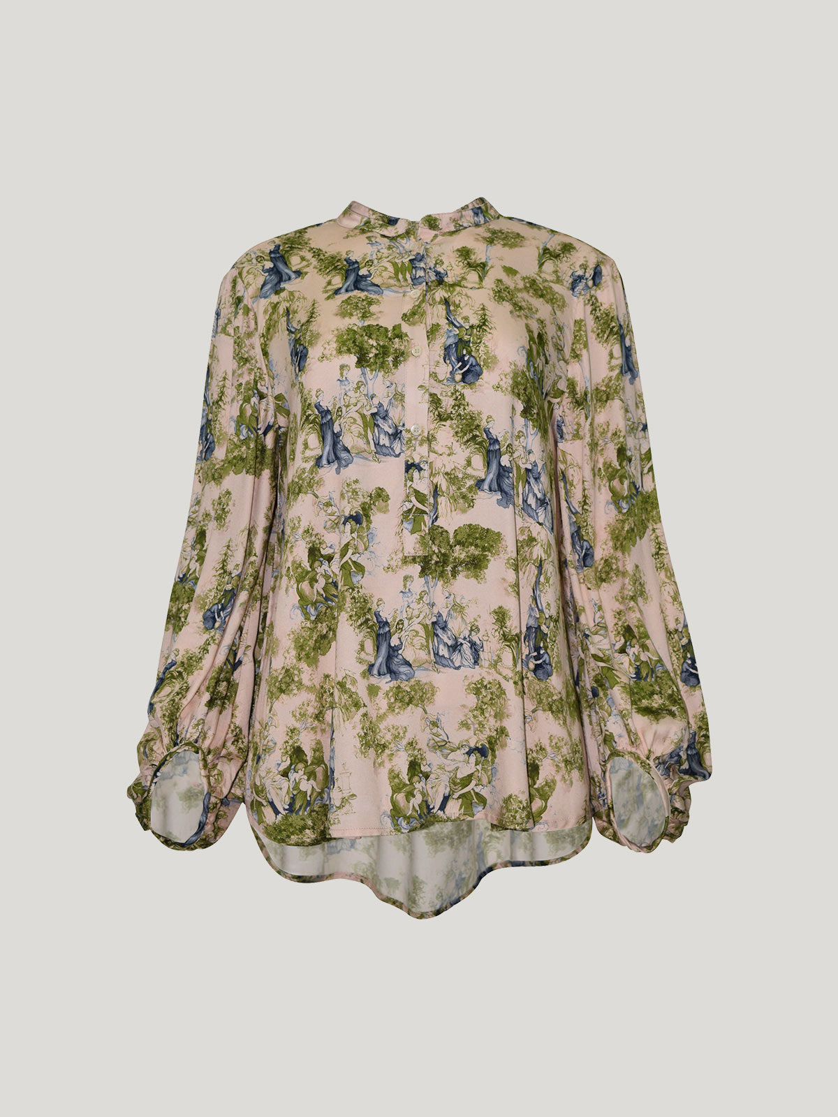 Adora Print Shirt - Moss Print