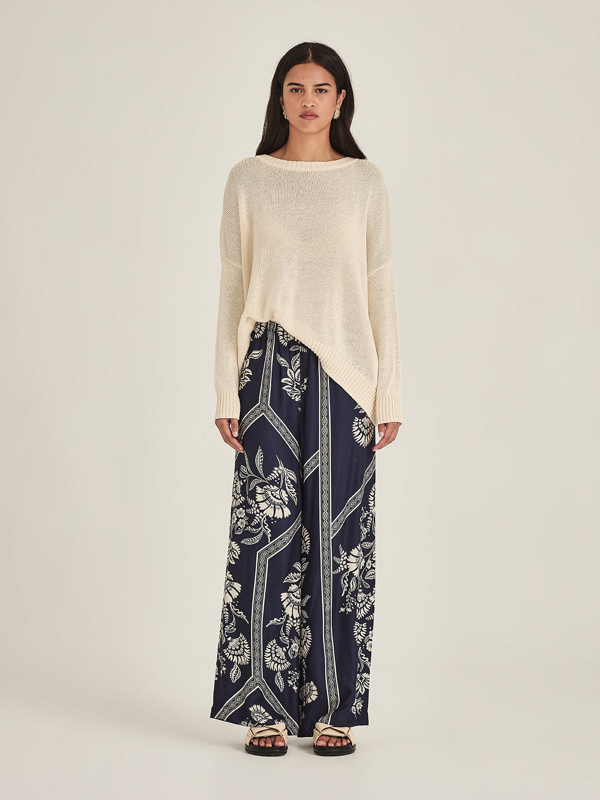 Sills Mondo Print Pant - French Blue