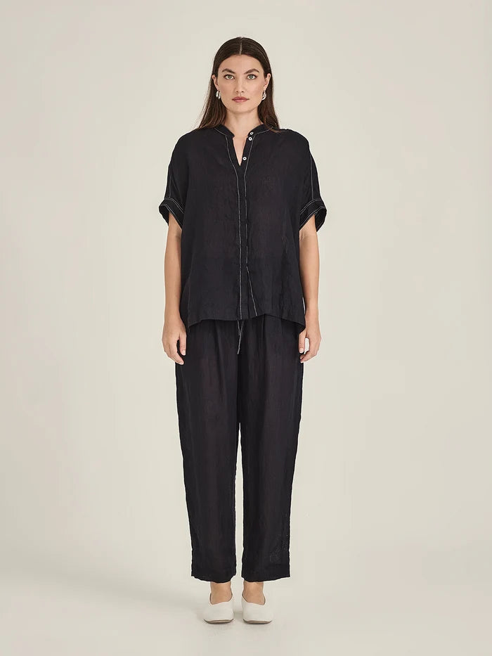Sills Emma Linen Top - French Navy