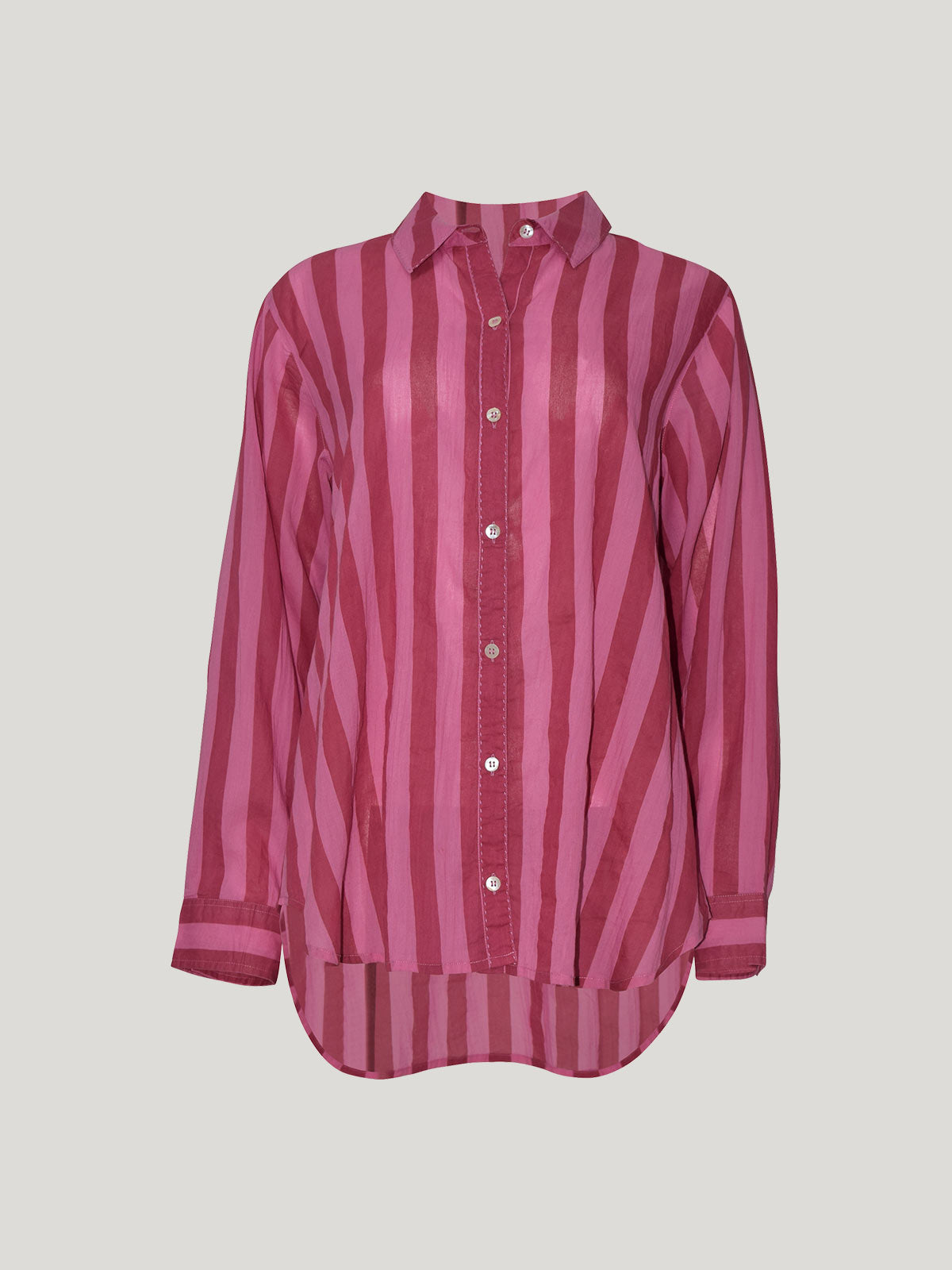 Sills Positano Stripe Shirt – Red/Pink