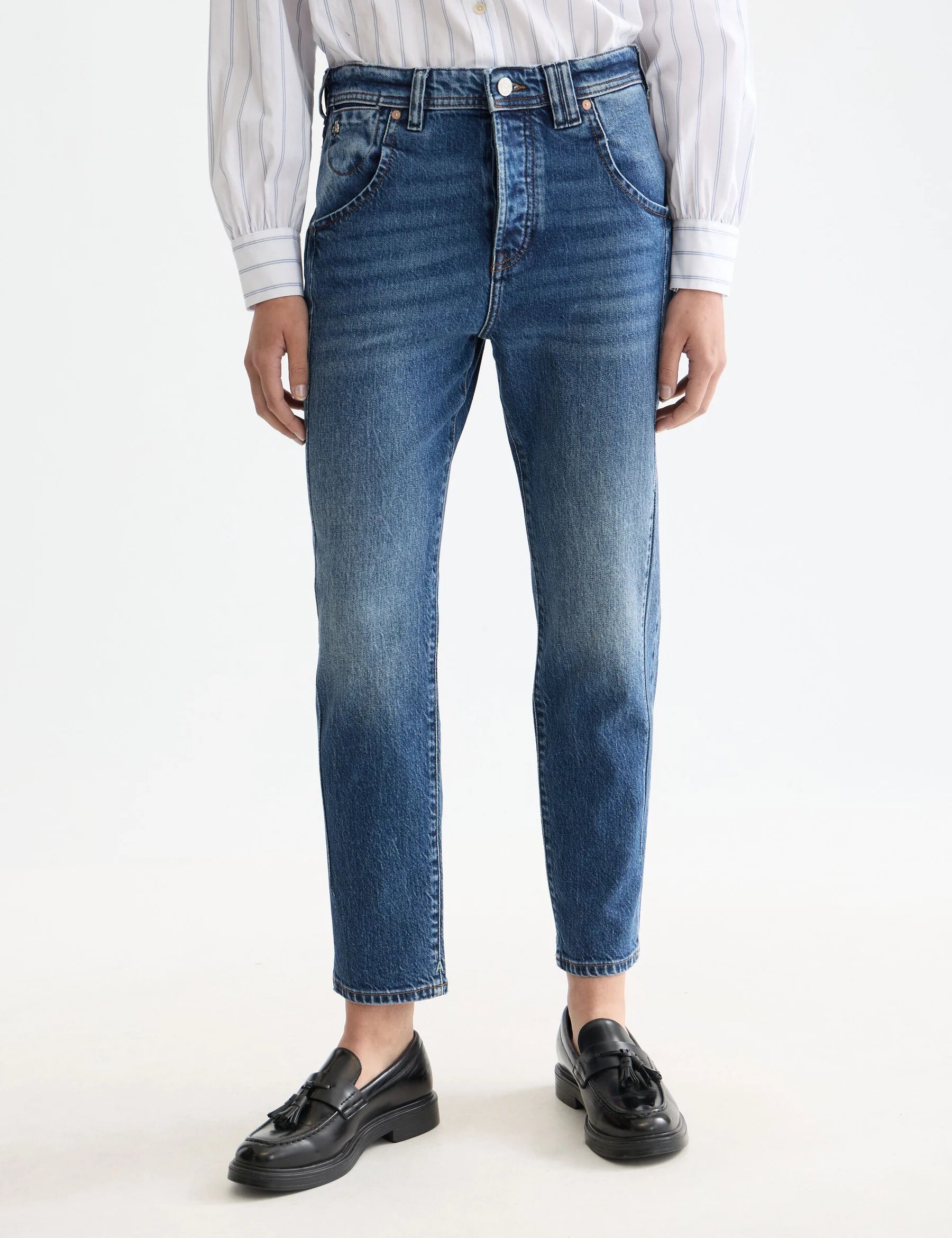 The Buzz Boyfriend Jeans - Tempo Blue