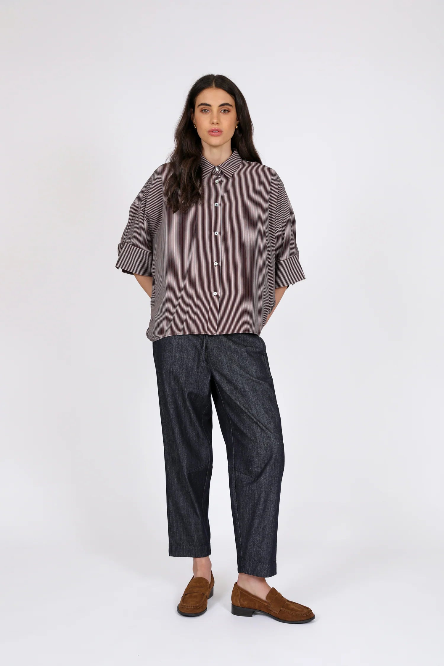 Strand Shirt - Java Stripe