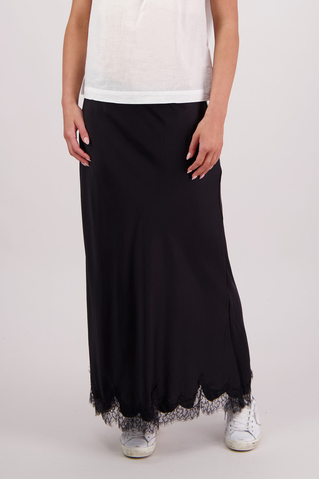 Briarwood Tallulah Skirt - Black/Black Lace
