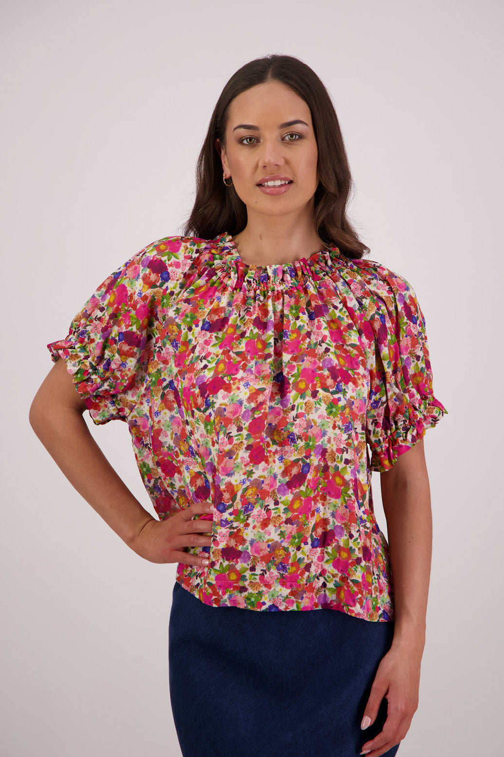 Briarwood Teddy Top - Bright Floral