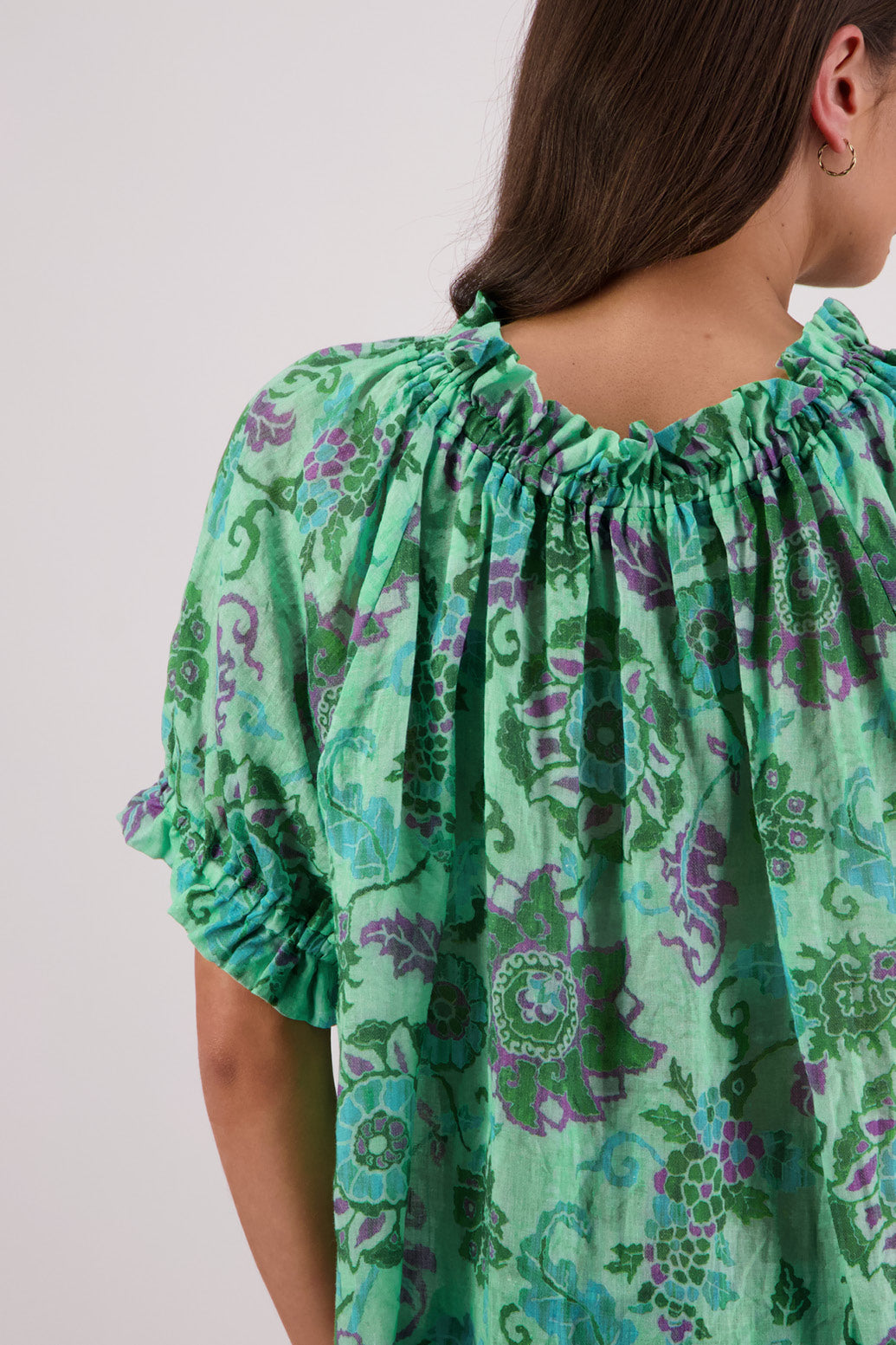 Briarwood Teddy Top - Green Floral