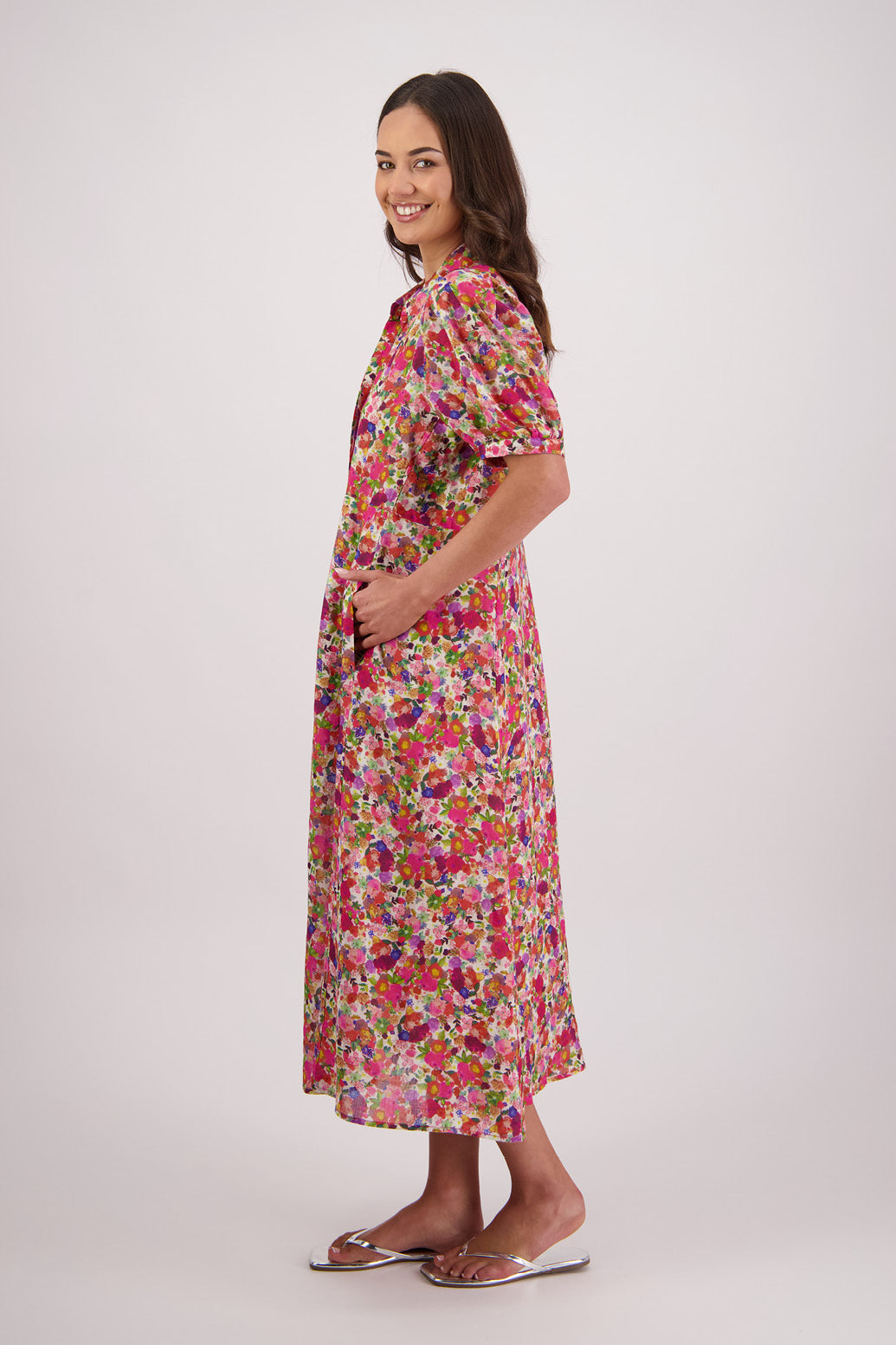 Briarwood Thelma Shirt Dress - Bright Floral