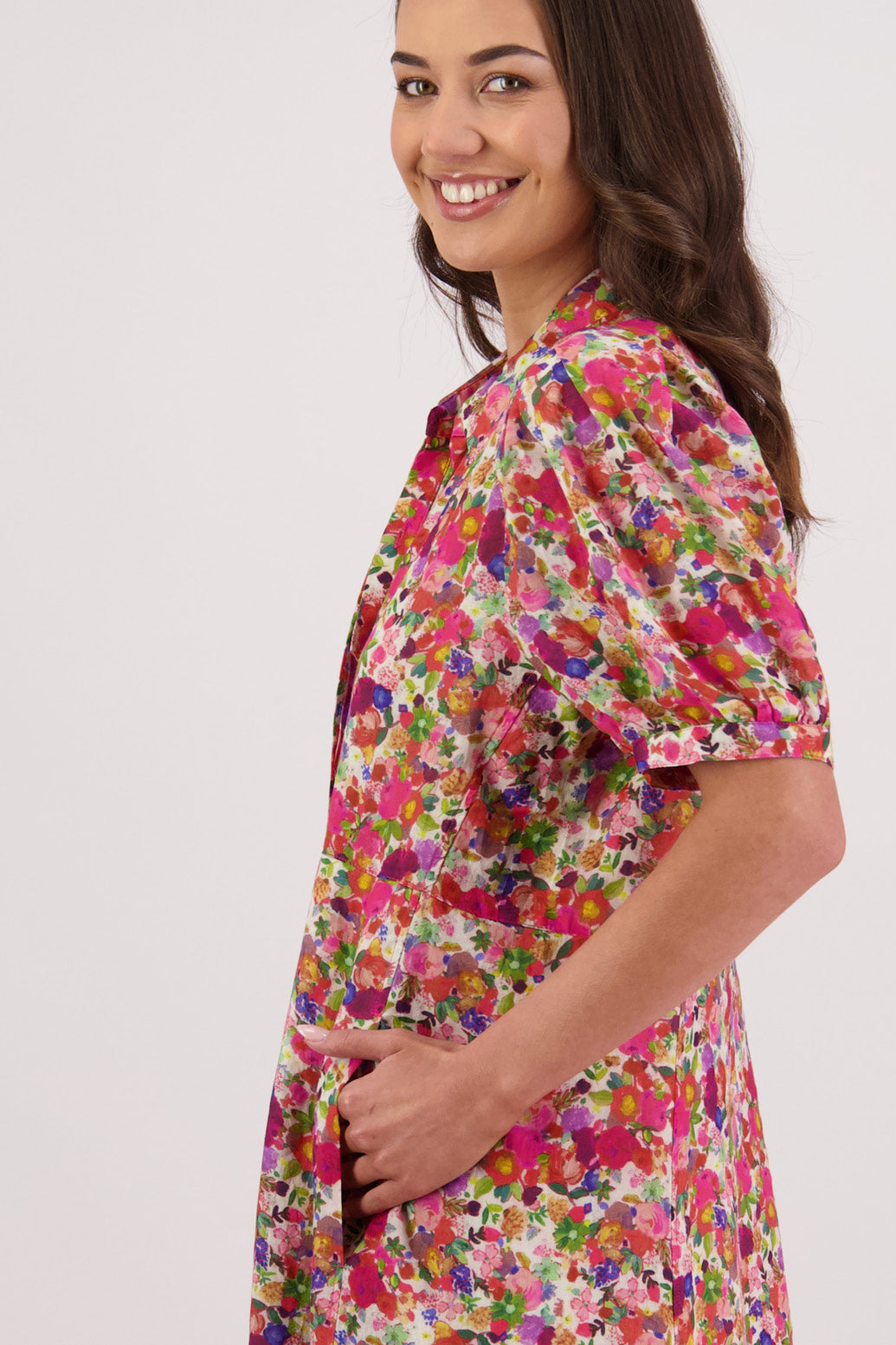 Briarwood Thelma Shirt Dress - Bright Floral