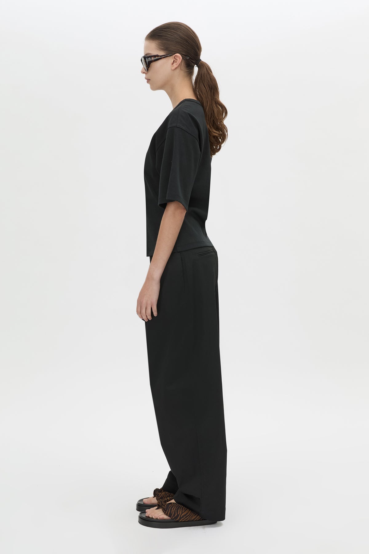 C & M Alba Boxy Tee - Black