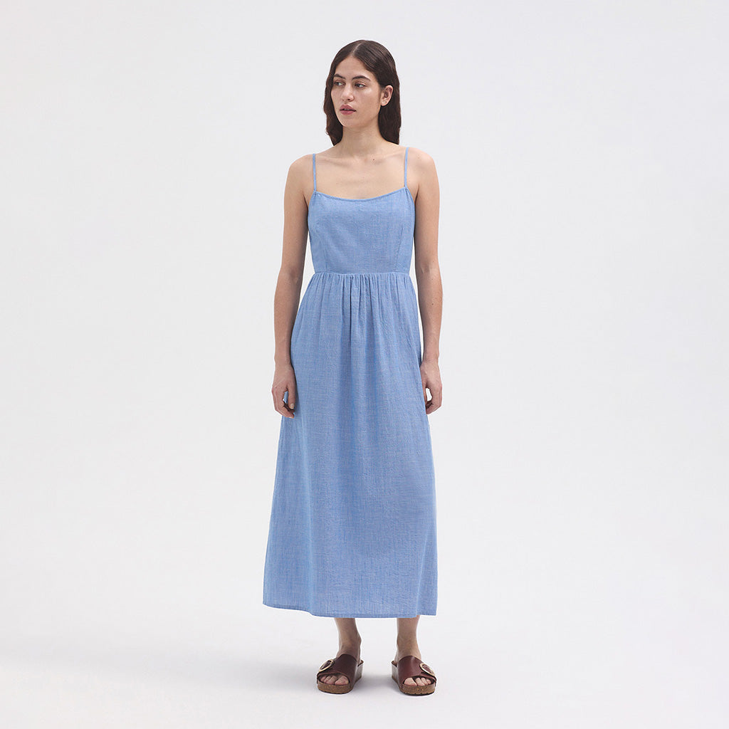 Chambray Strappy Dress