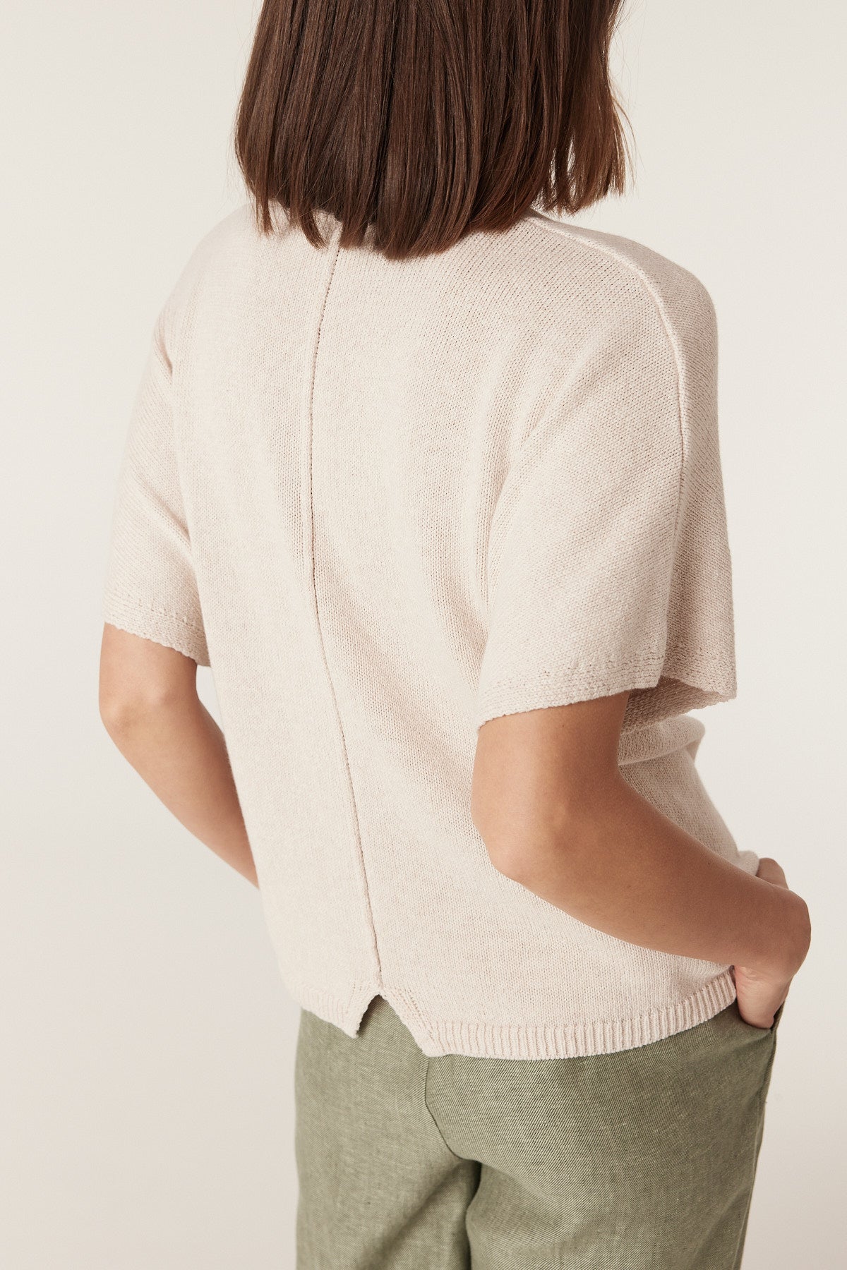 Cable Melbourne Flax Relaxed Top - Calico
