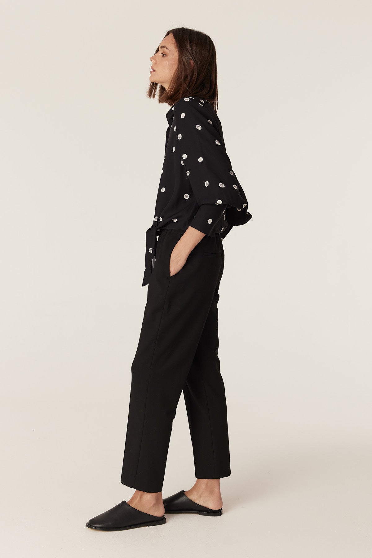 Cable Melbourne Hepburn Blouse - Black Spot