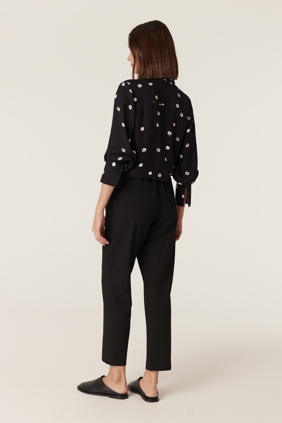 Cable Melbourne Hepburn Blouse - Black Spot