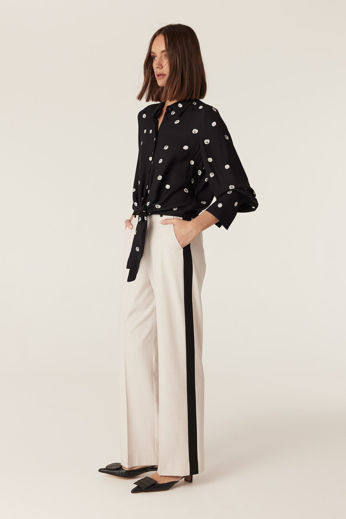 Cable Melbourne Ava Pant - Stone