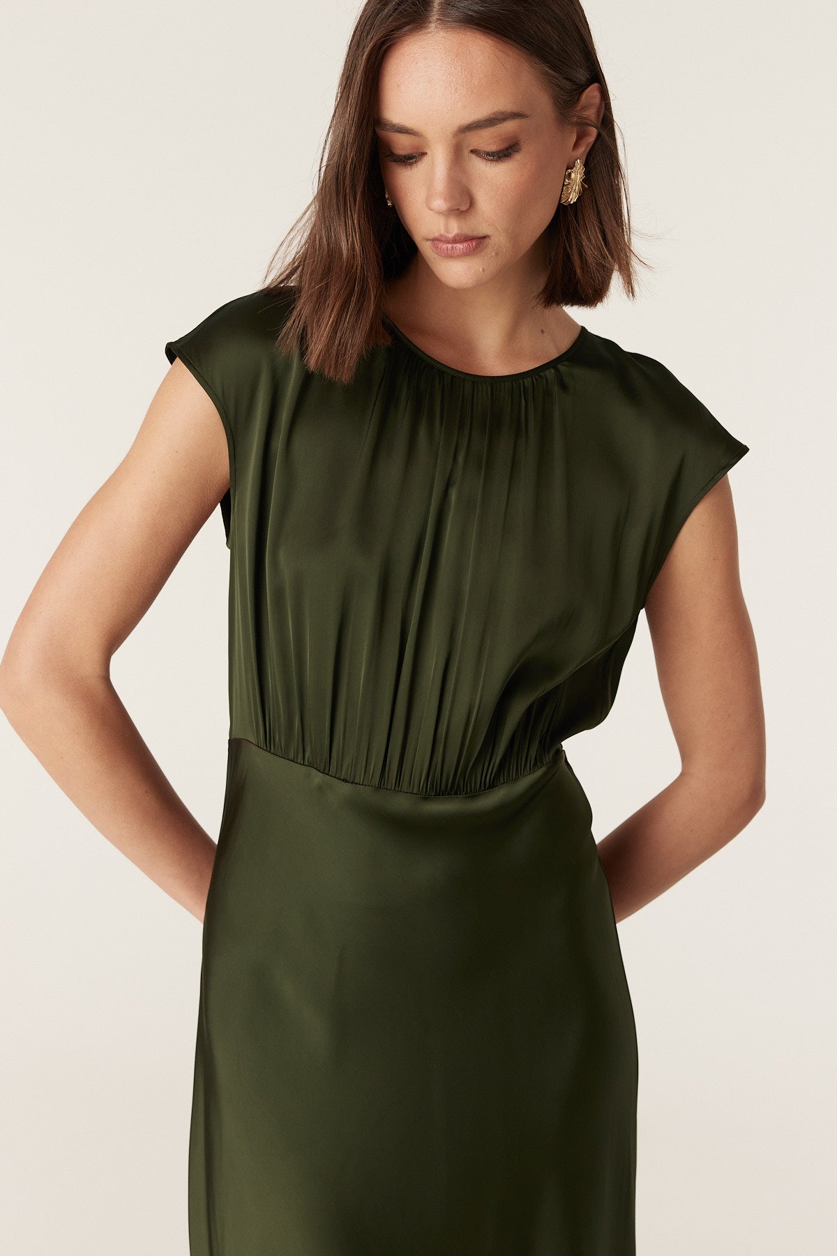 Cable Melbourne Muse Dress - Dark Green