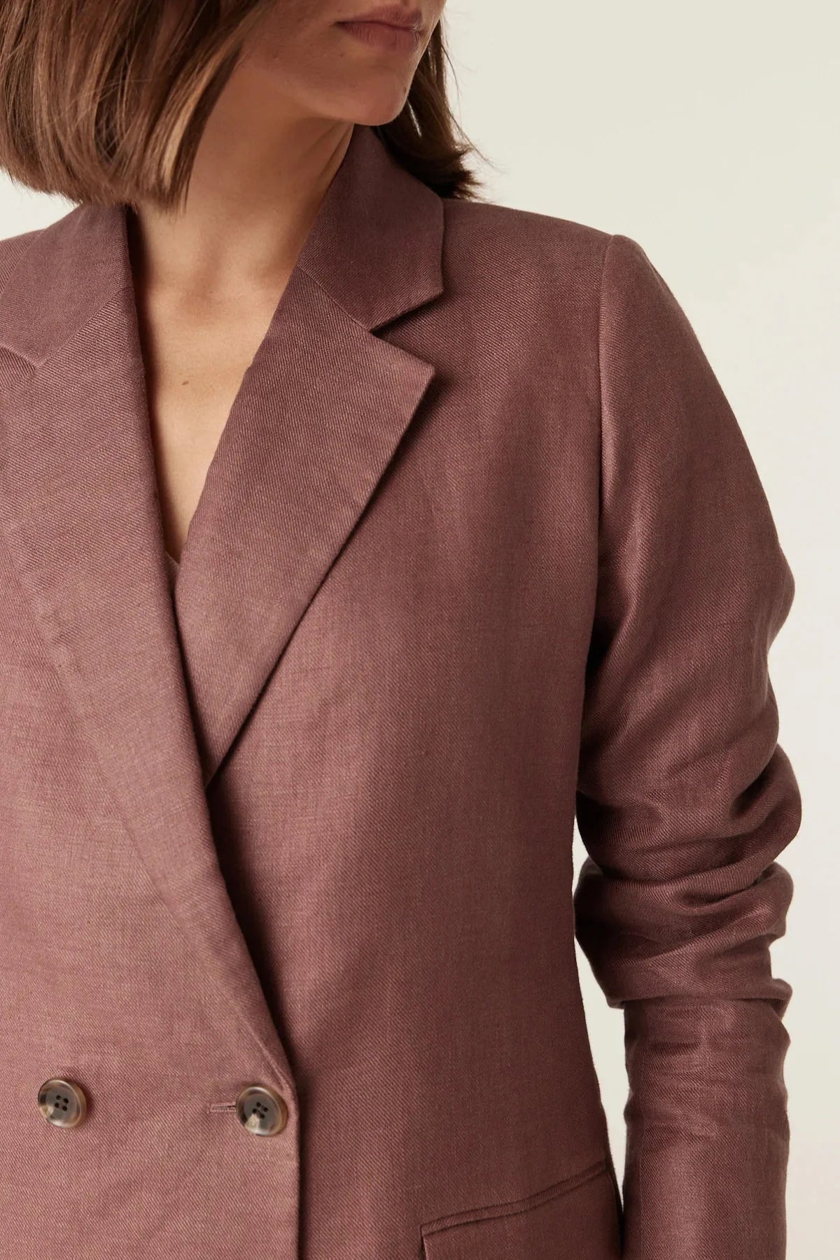 Cable Evelyn Blazer – Berry