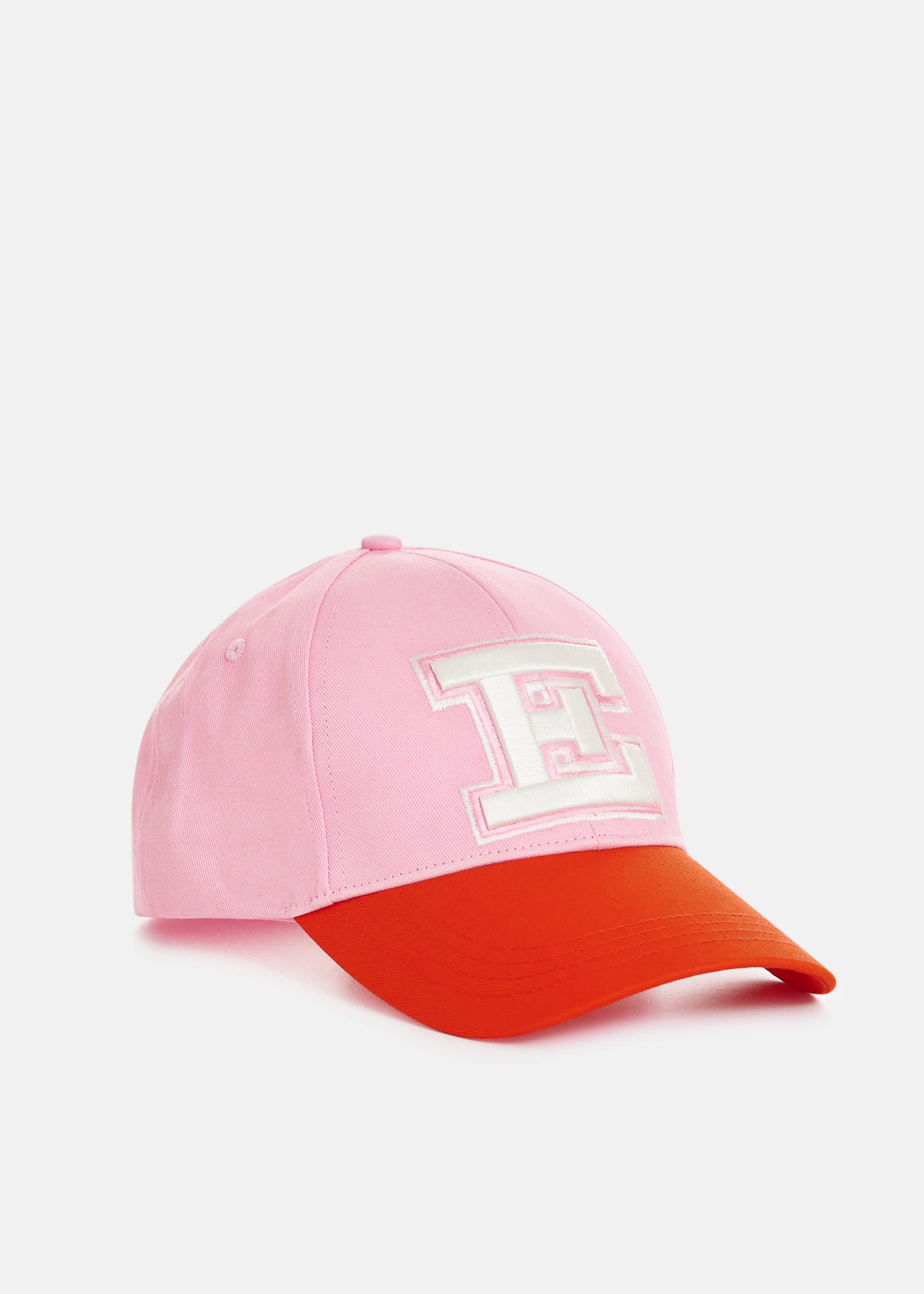 Light Pink/Red Embroidered Cap