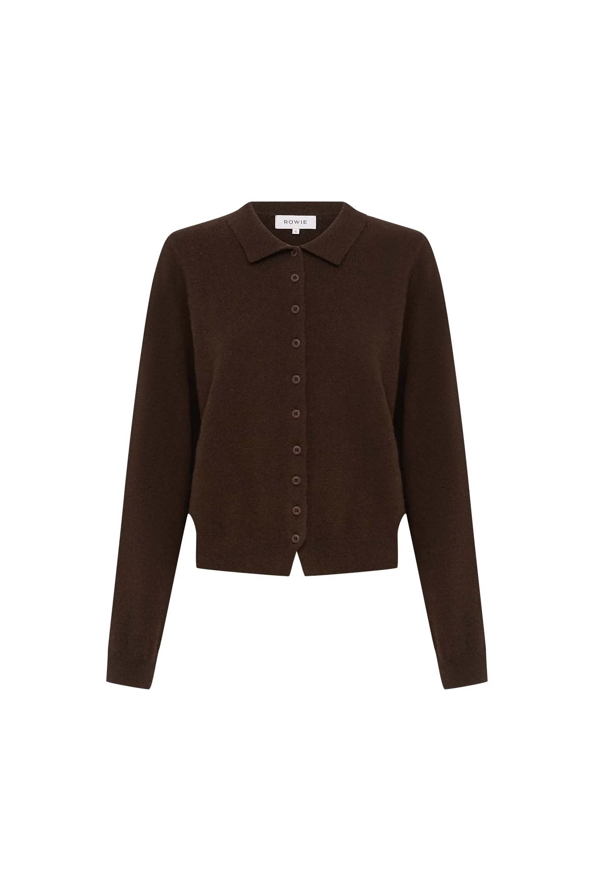 Celia Merino Knit Cardigan - Dark Cacao