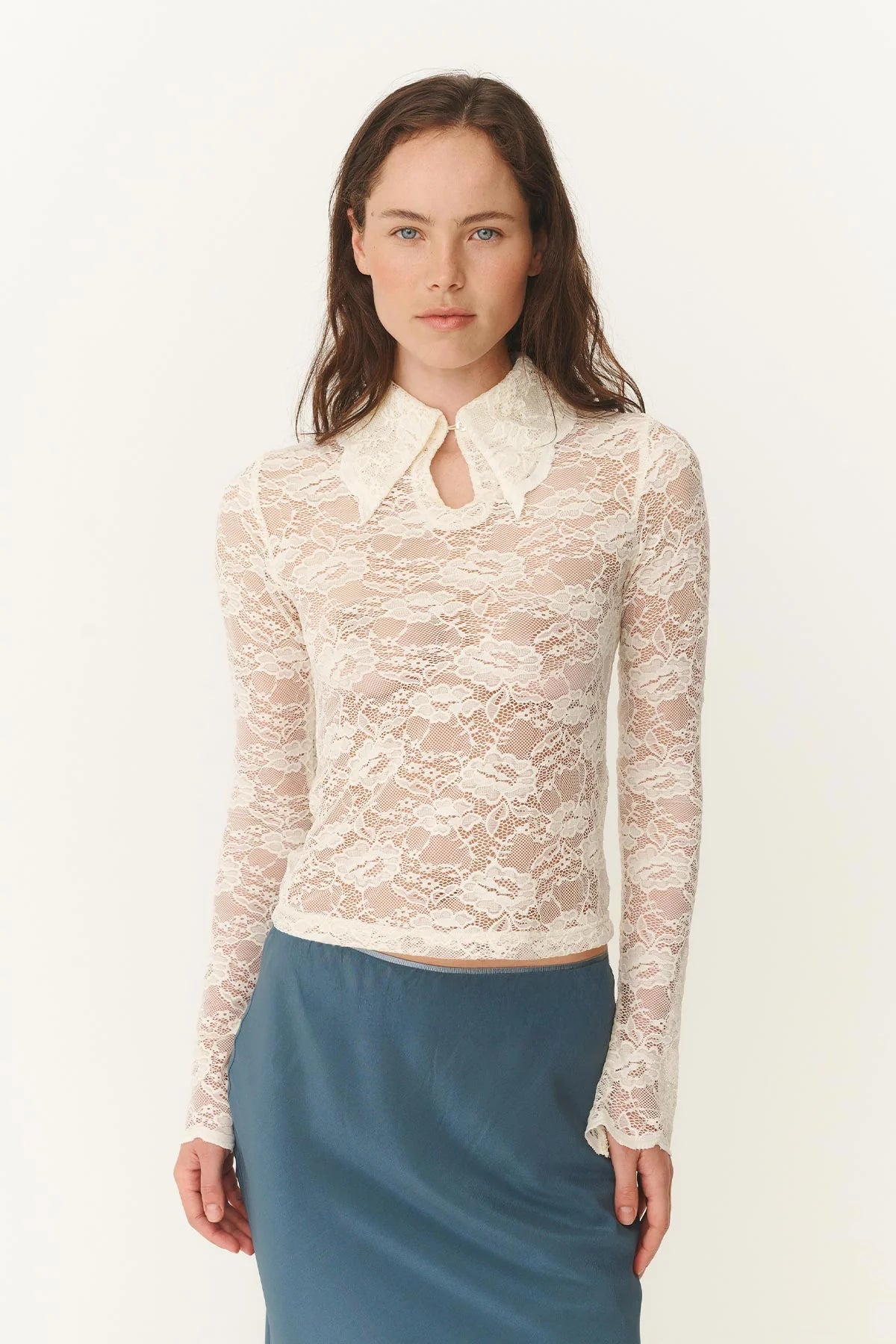 Charlotte Rose Lace Top - Butter Creme