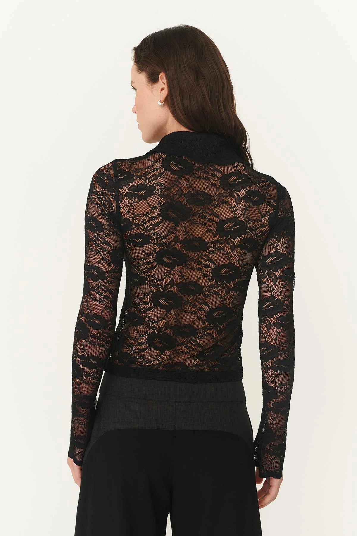 Charlotte Rose Lace Top - Noir