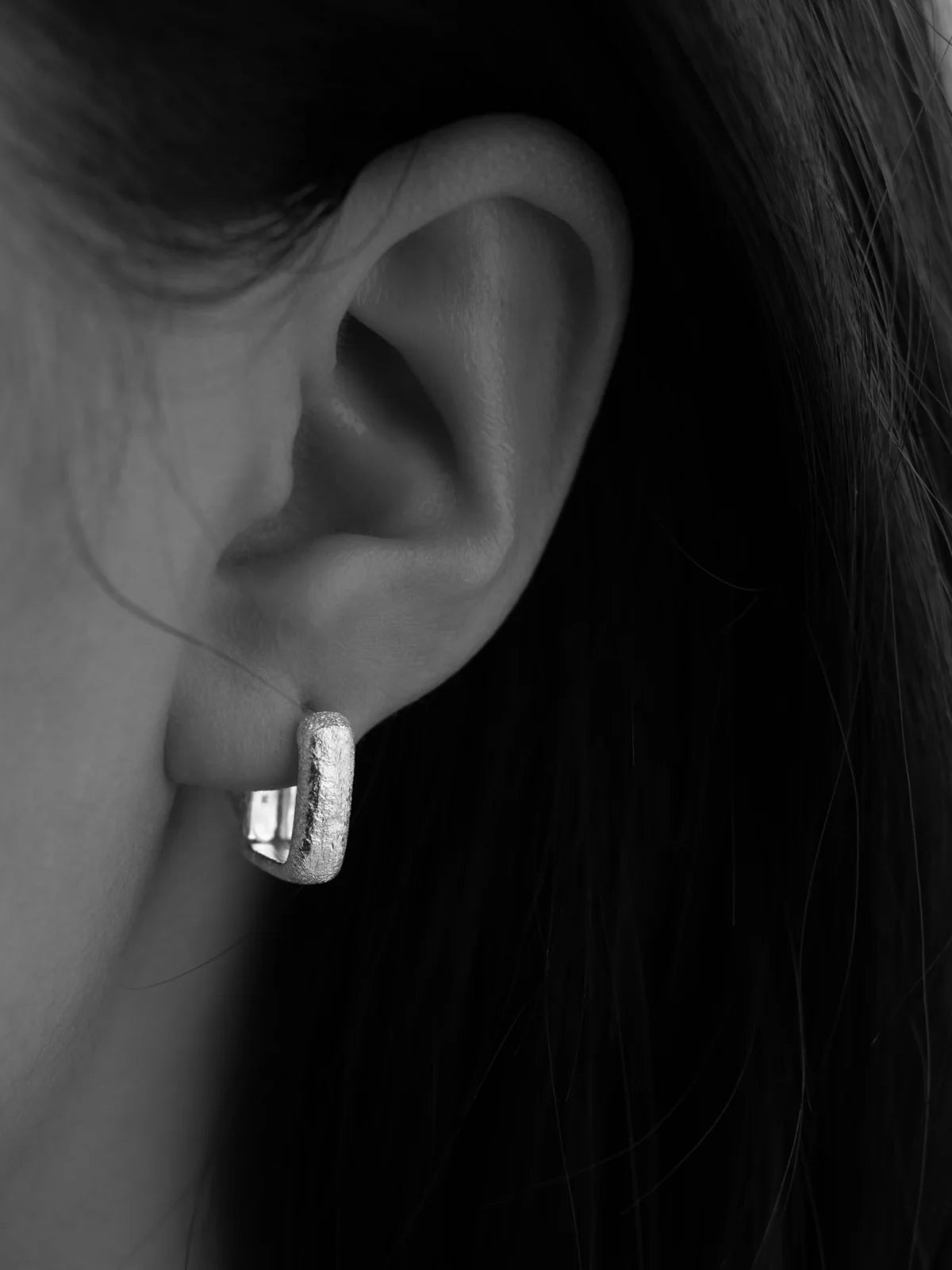 Alida Square Earrings - Sterling Silver