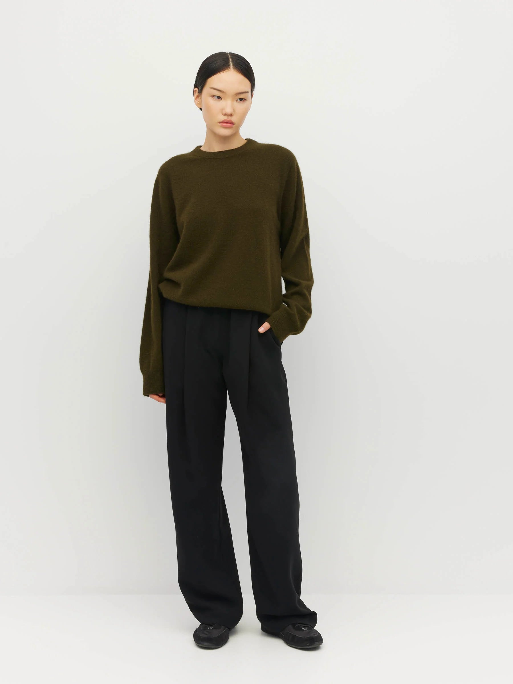 Dion Crew Perino Knit - Forest