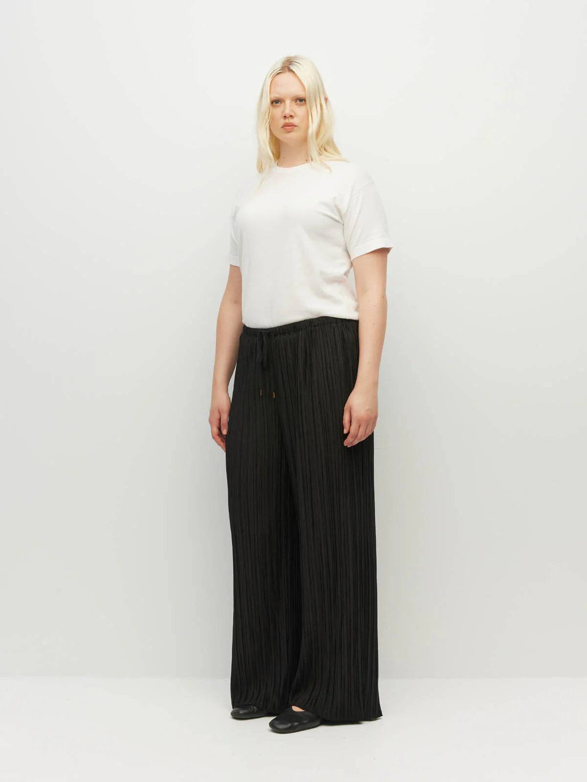 Pleat Pant - Drape Pant (Black)