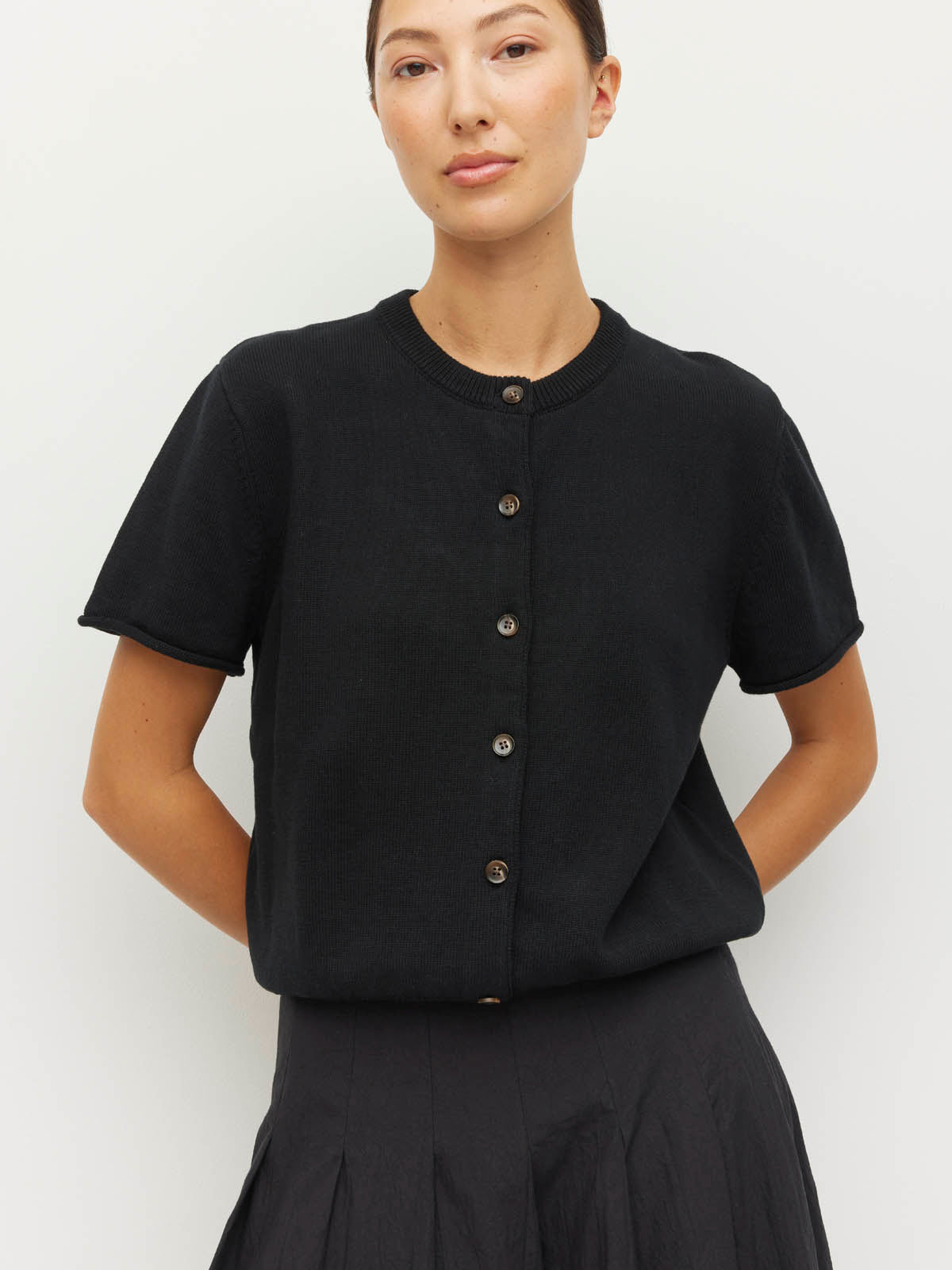 Juliette Hogan Twin T Cardi - Black
