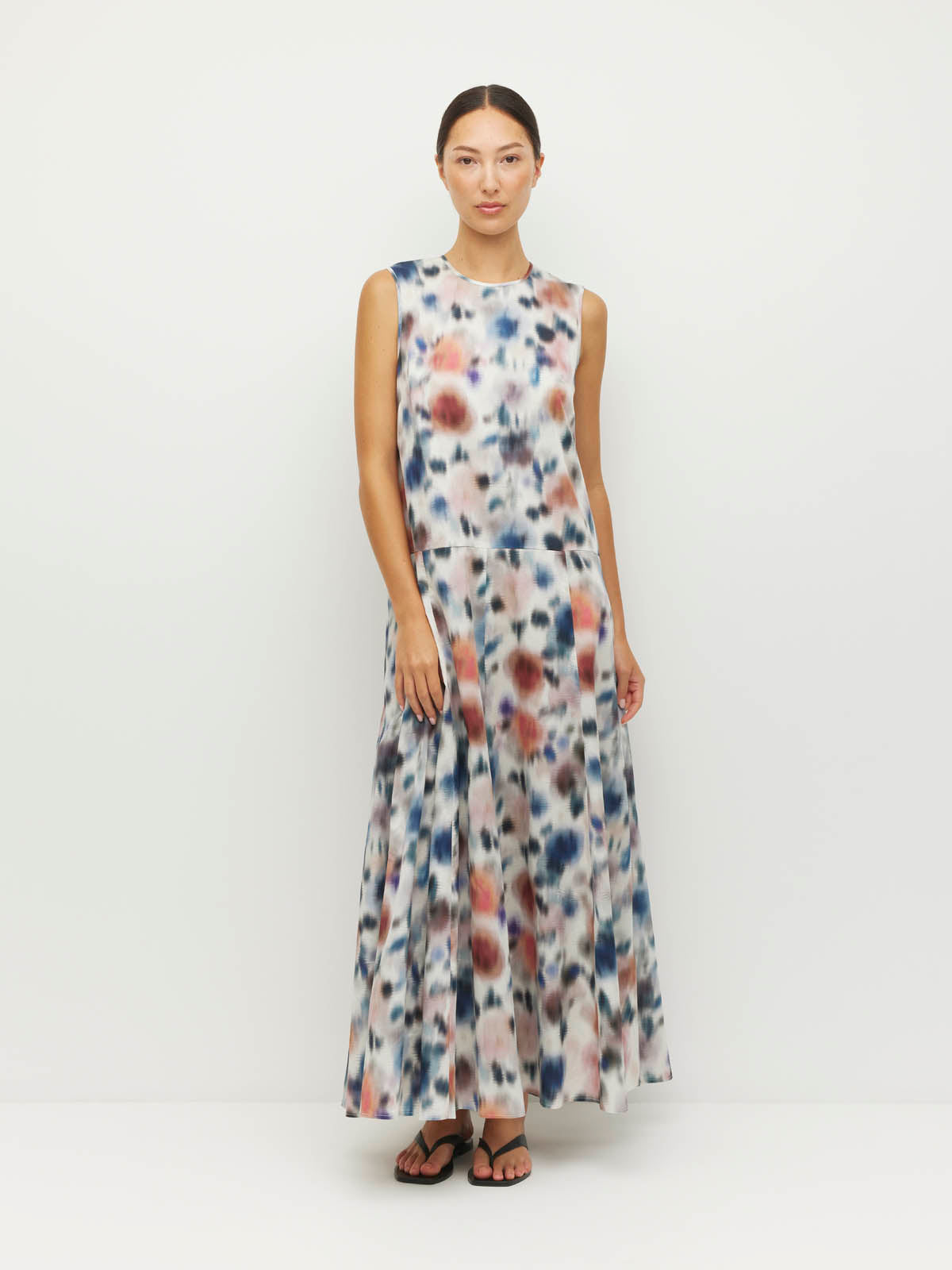 Juliette Hogam Symi Dress Rosette Haze Cotton - Morning Light