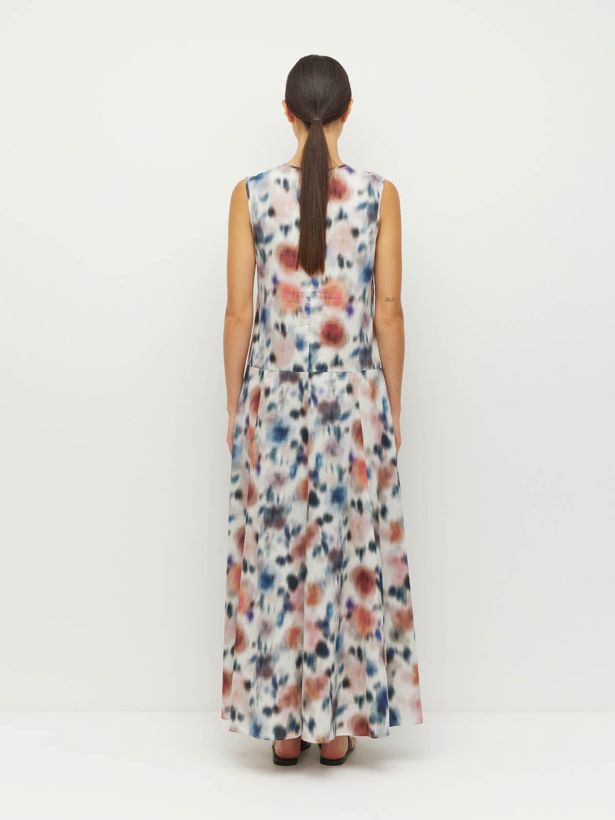 Juliette Hogam Symi Dress Rosette Haze Cotton - Morning Light