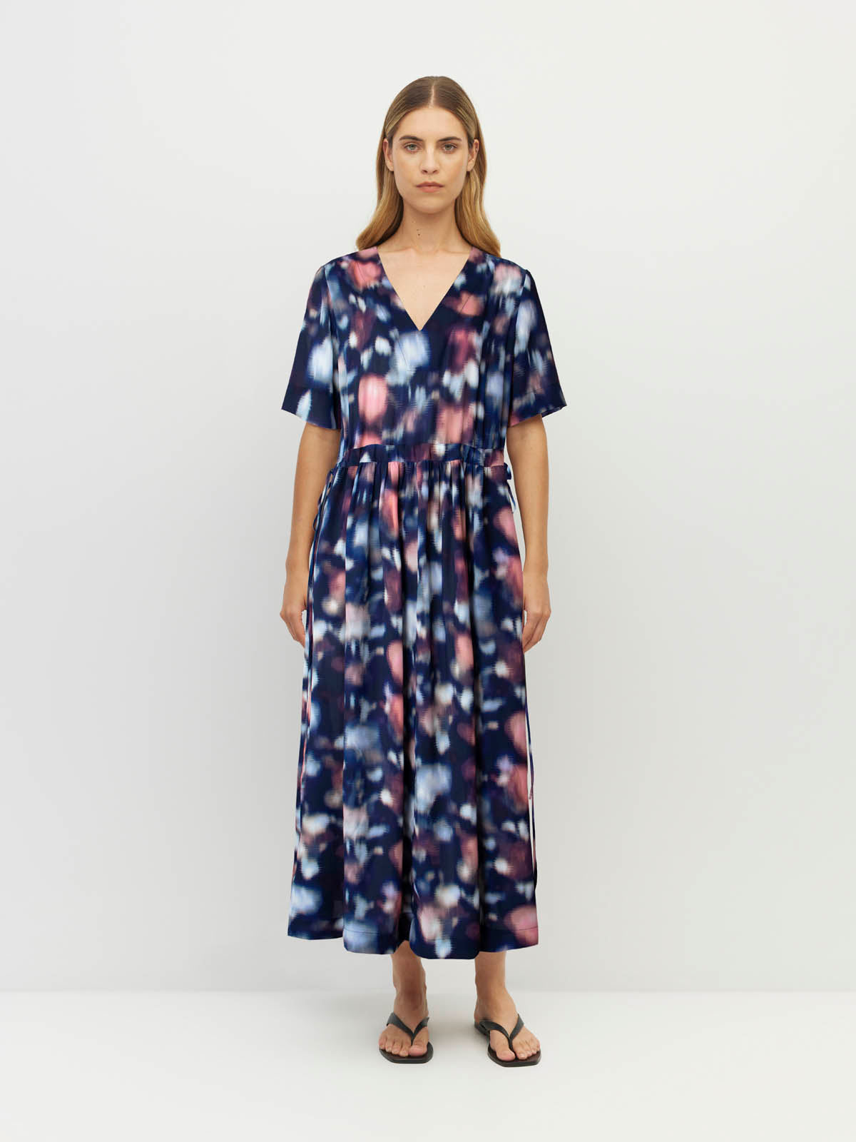 Juliette Hogan Vima Tunic - Rosette Haze Crepe Night Fall