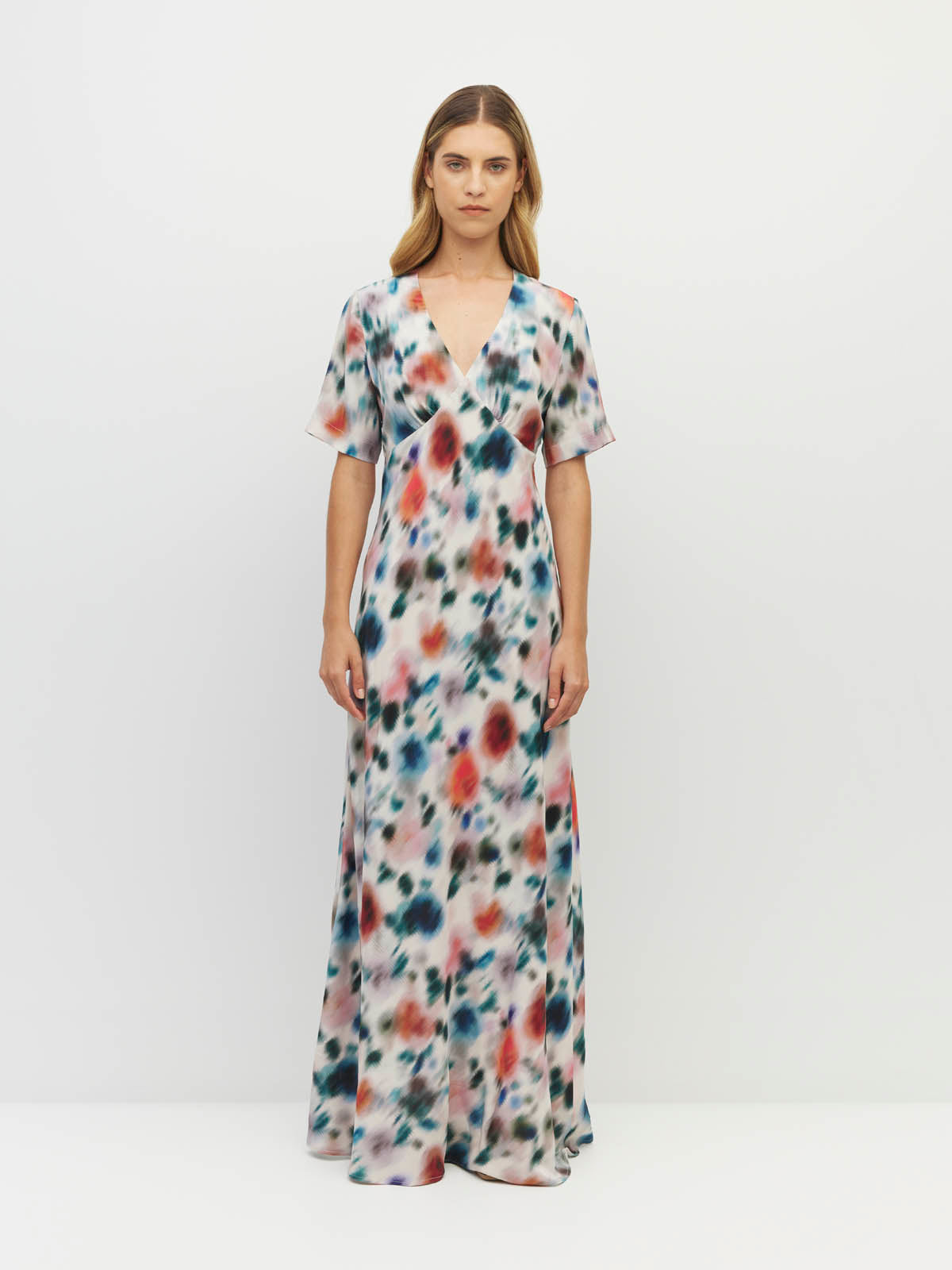 Spencer Dress Rosette Haze Silk CDC - Morning Light