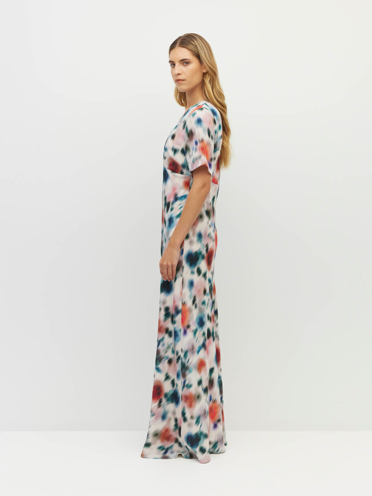 Spencer Dress Rosette Haze Silk CDC - Morning Light