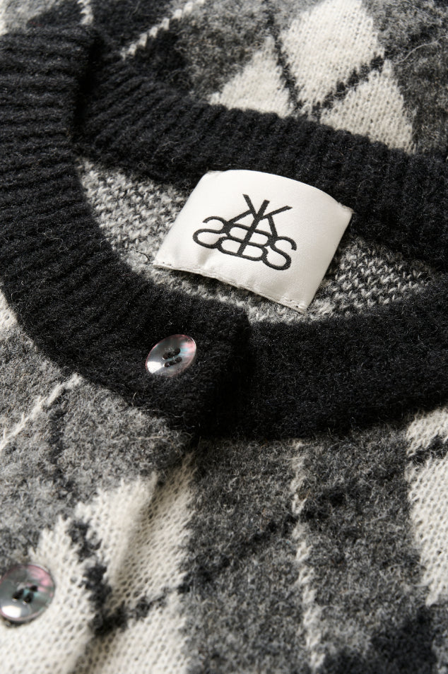 Constantine Cardigan - Black Harlequin