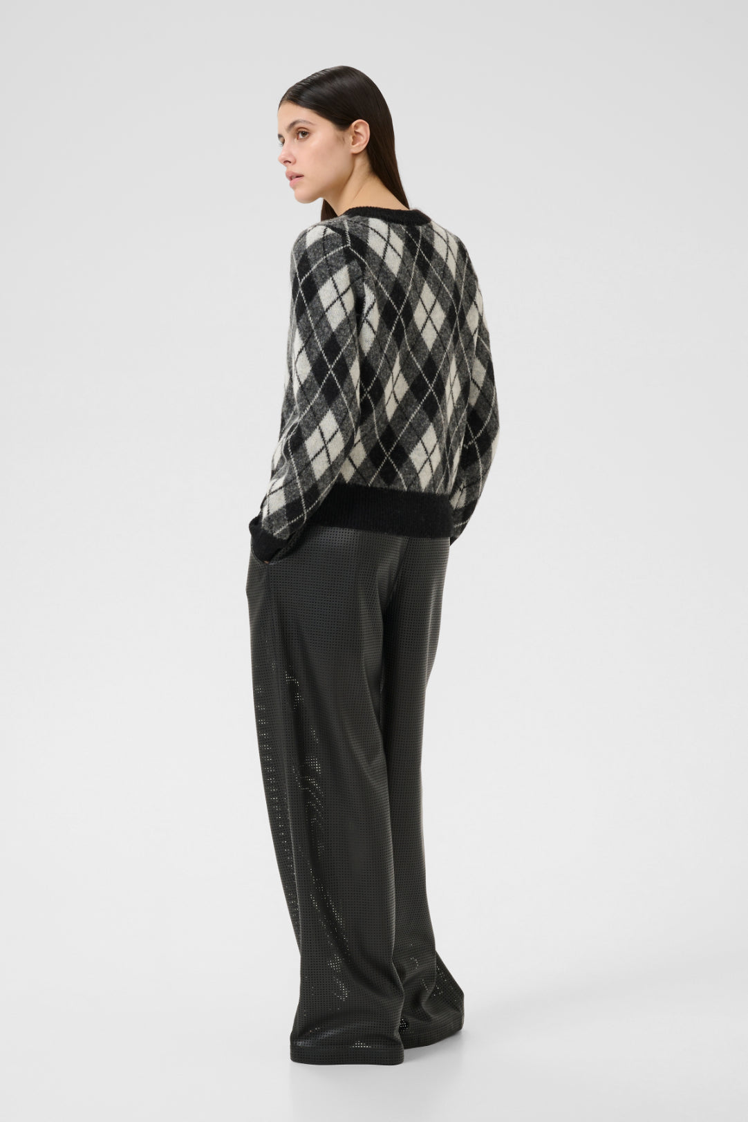 Constantine Cardigan - Black Harlequin