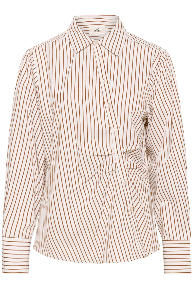Karen by Simonsen Elmira Shirt - Cinnamon Stripe