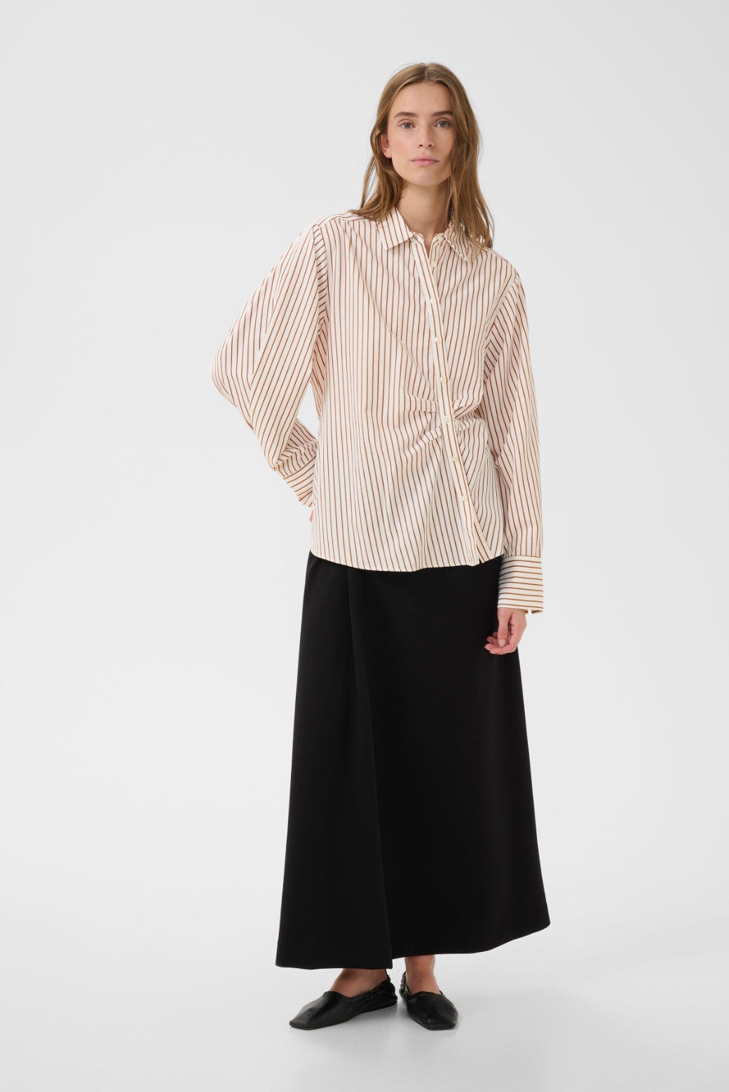 Karen by Simonsen Elmira Shirt - Cinnamon Stripe