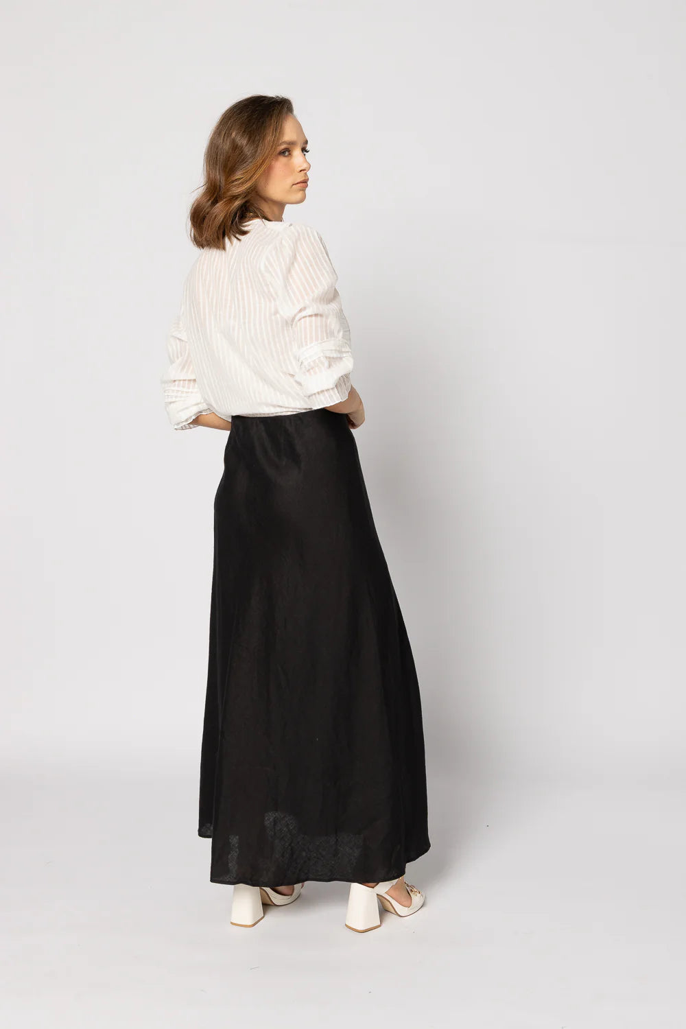 Amelia Blouse - Natural Stripe