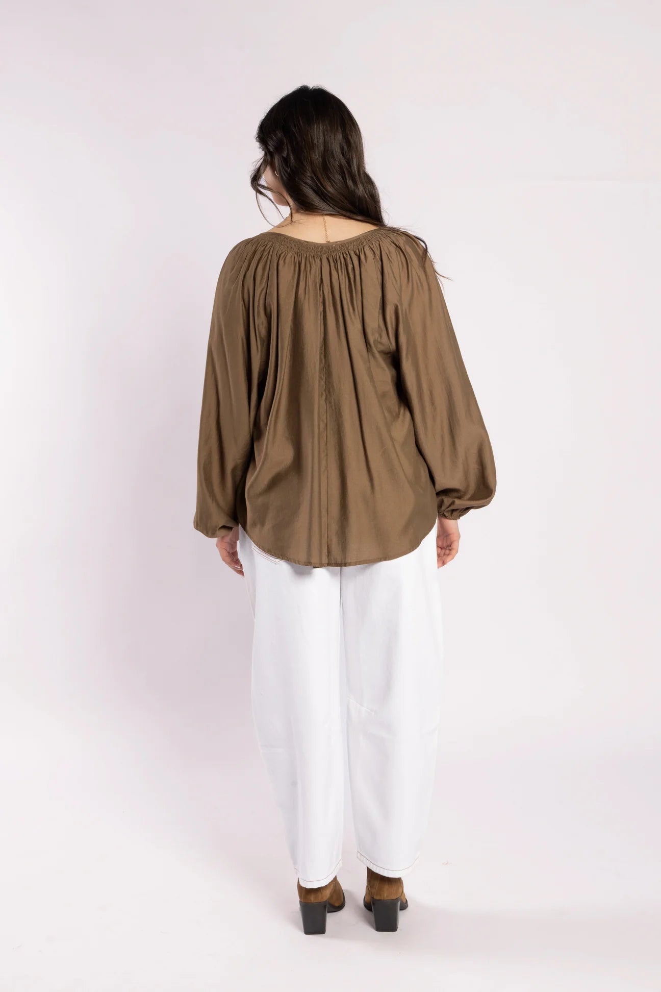 Ca Va Blouse - Coffee