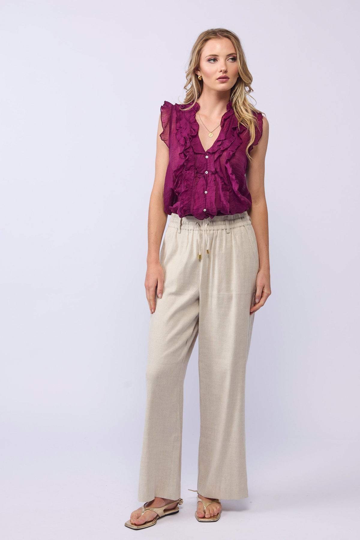 Drama the Label Vida Top - Cerise