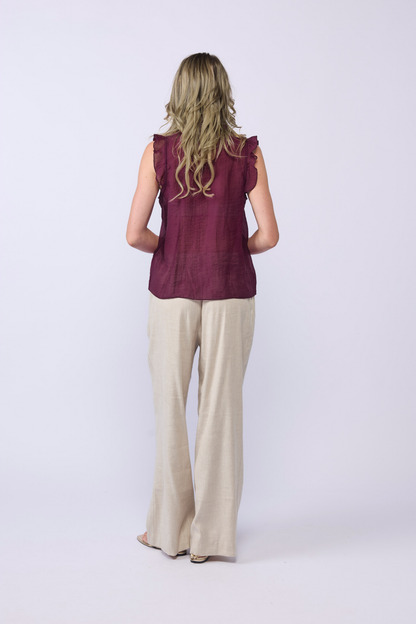 Drama the Label Vida Top - Cerise