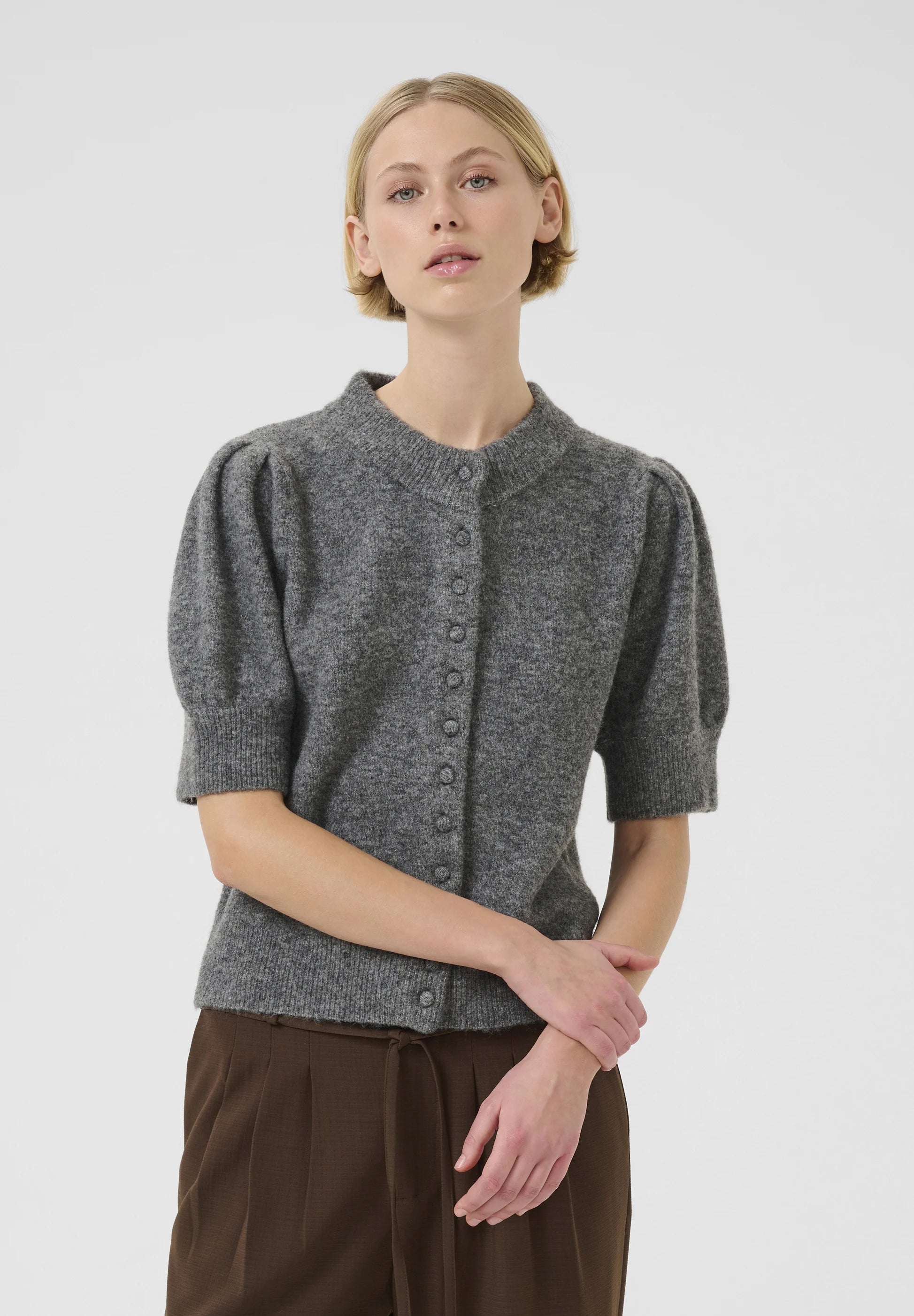 Noabelle Cardigan - Medium Grey