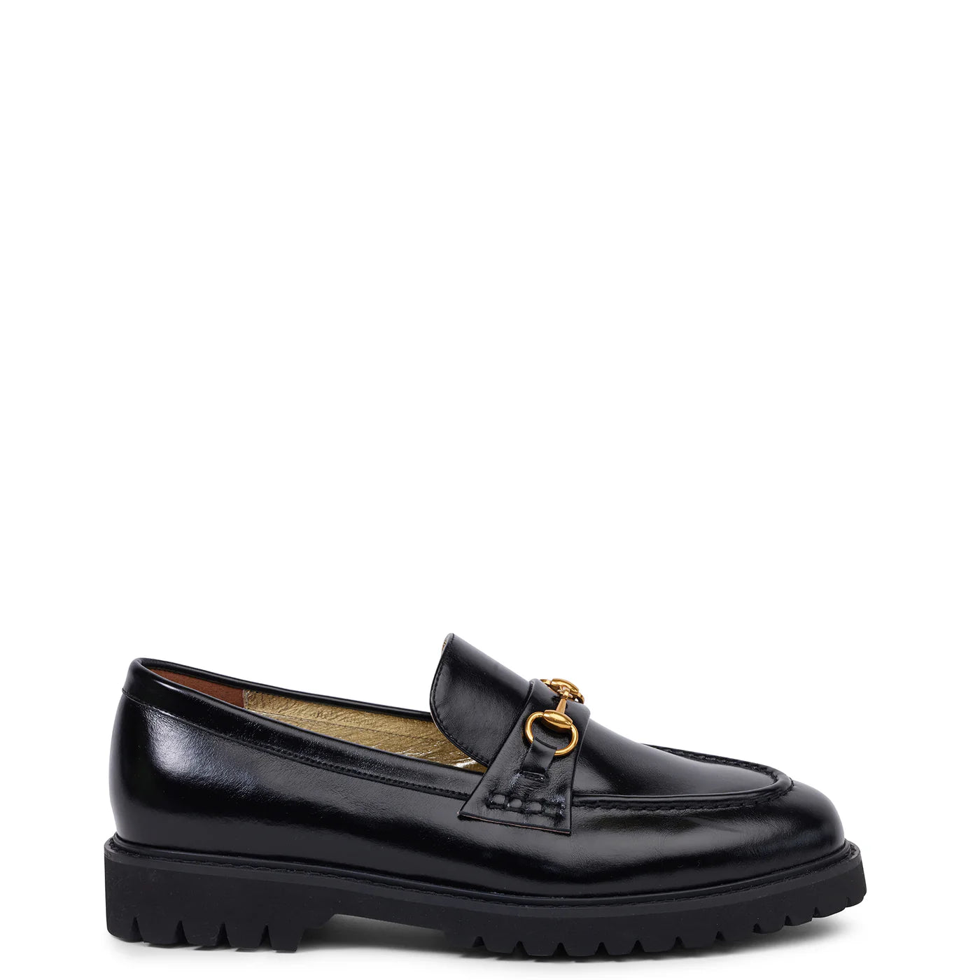 Kathryn Wilson Shandre Loafer - Black Hi-Shine