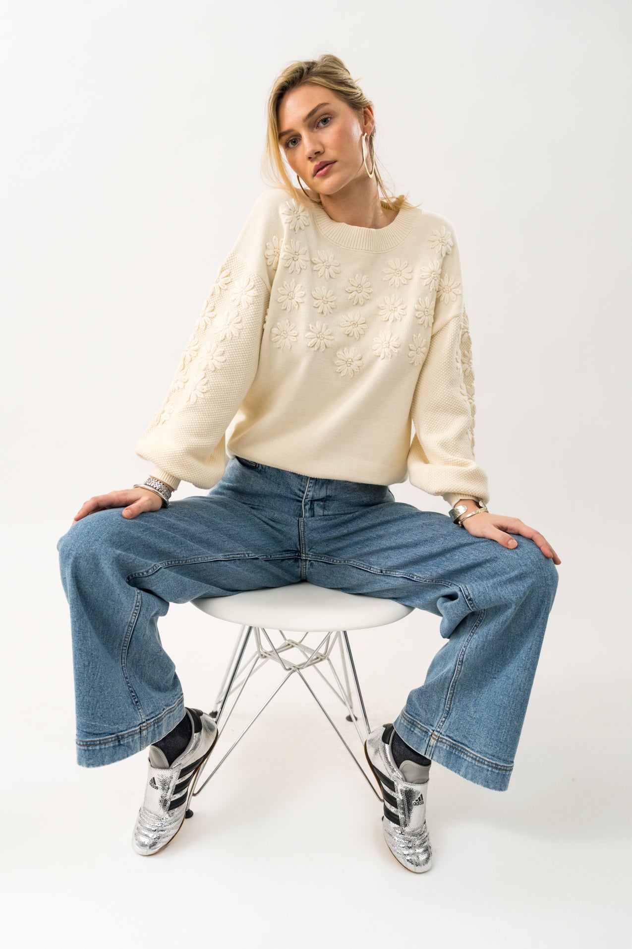 Musa Knit Jumper - Creme