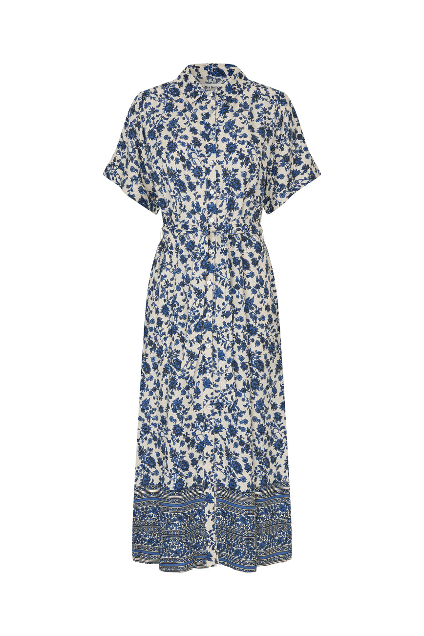 Lollys Laundry Blake Midi Dress - Blue