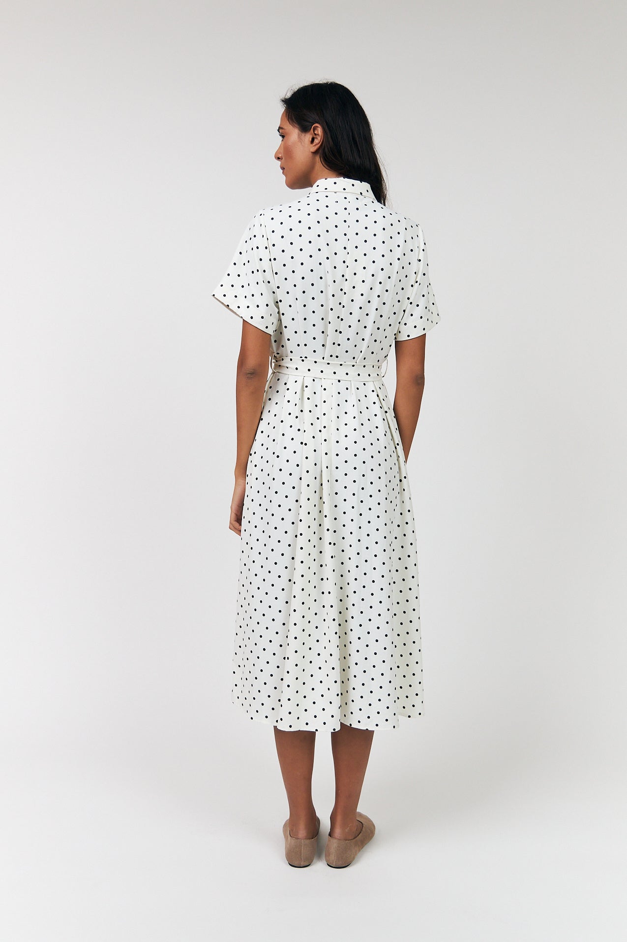 Lollys Laundry Blake Midi Dress - Dot Print