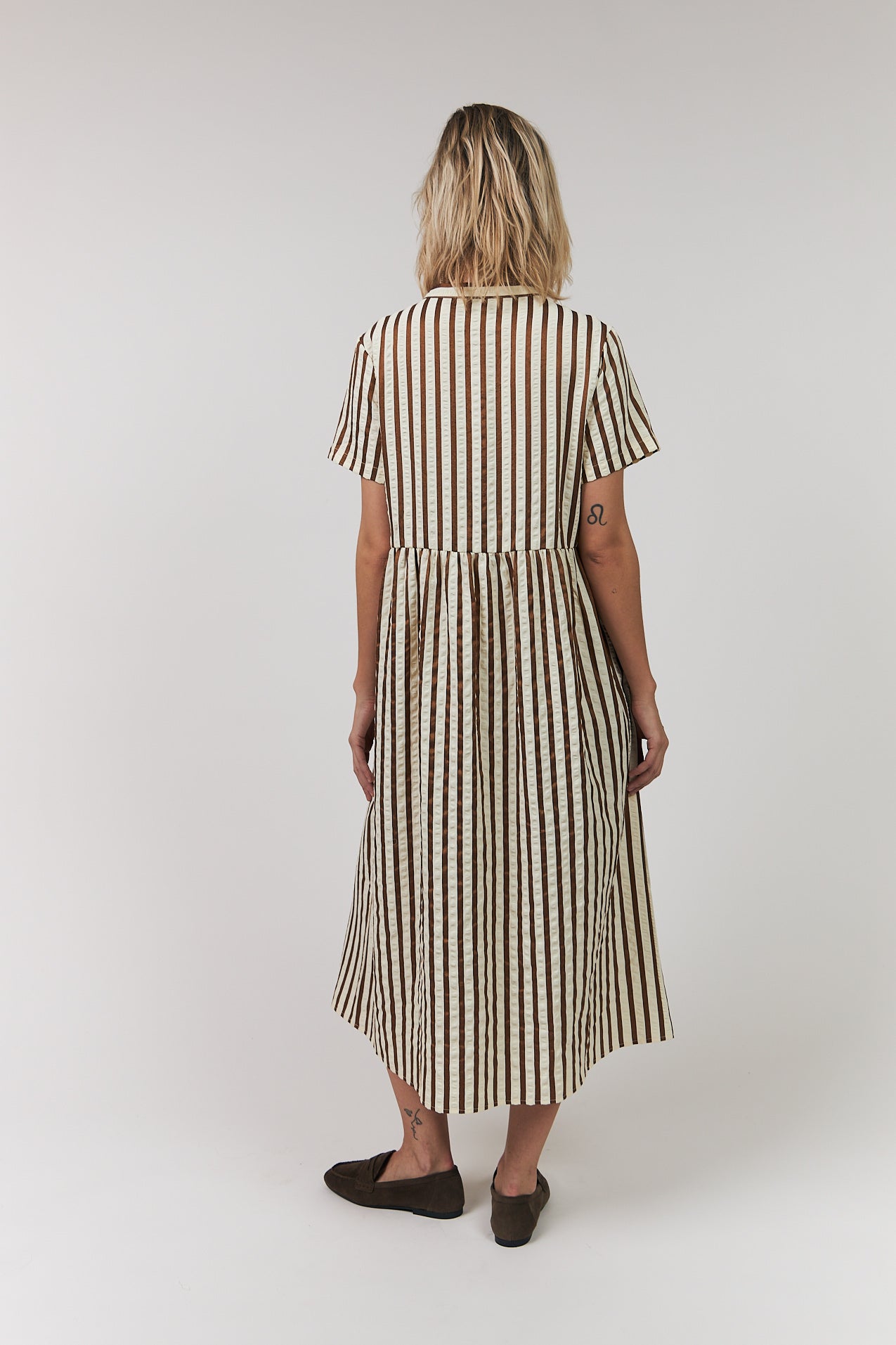 Lollys Laundry Aliya Maxi Dress - Dark Mokka