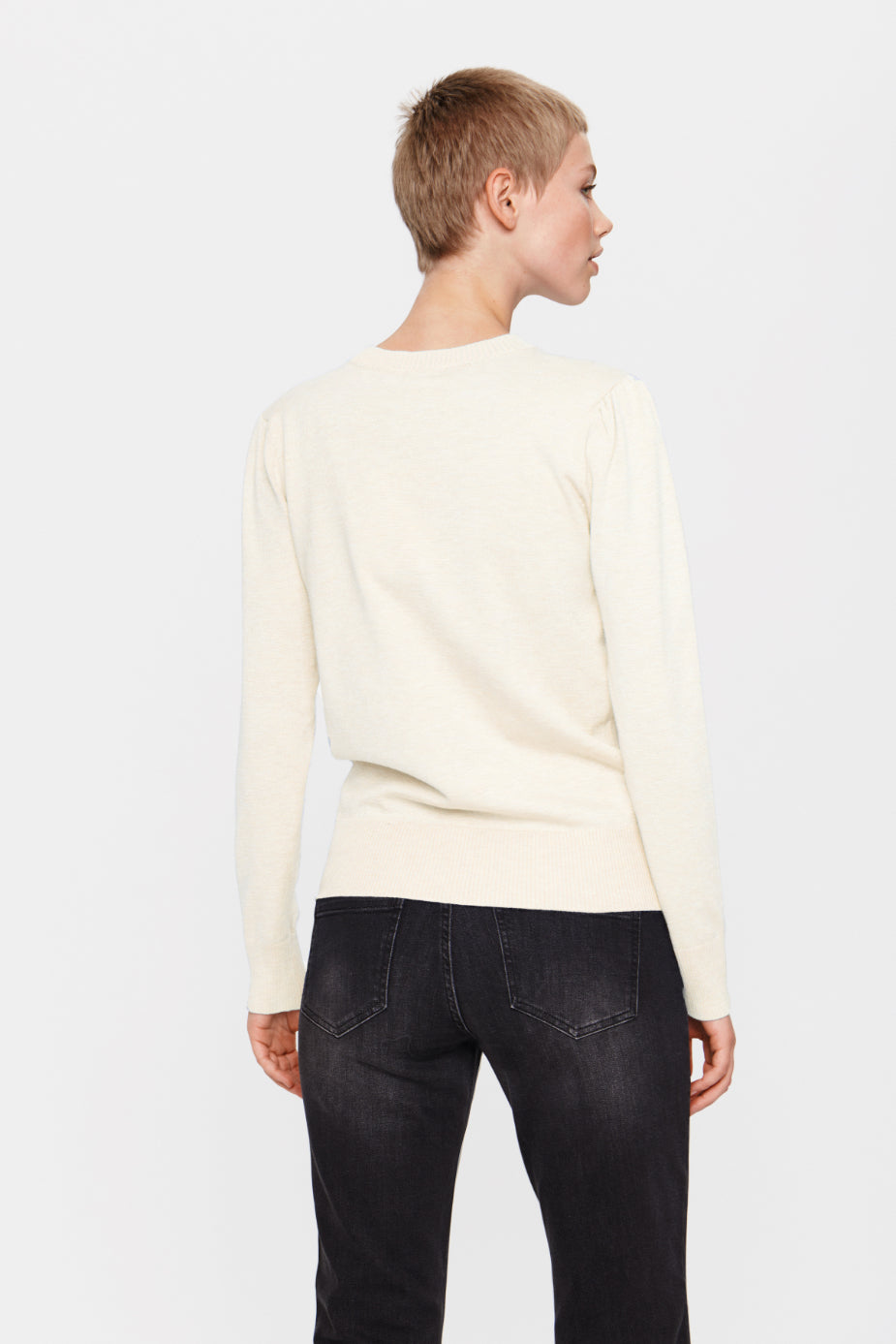 Mila Long Sleeve Pullover - Ice