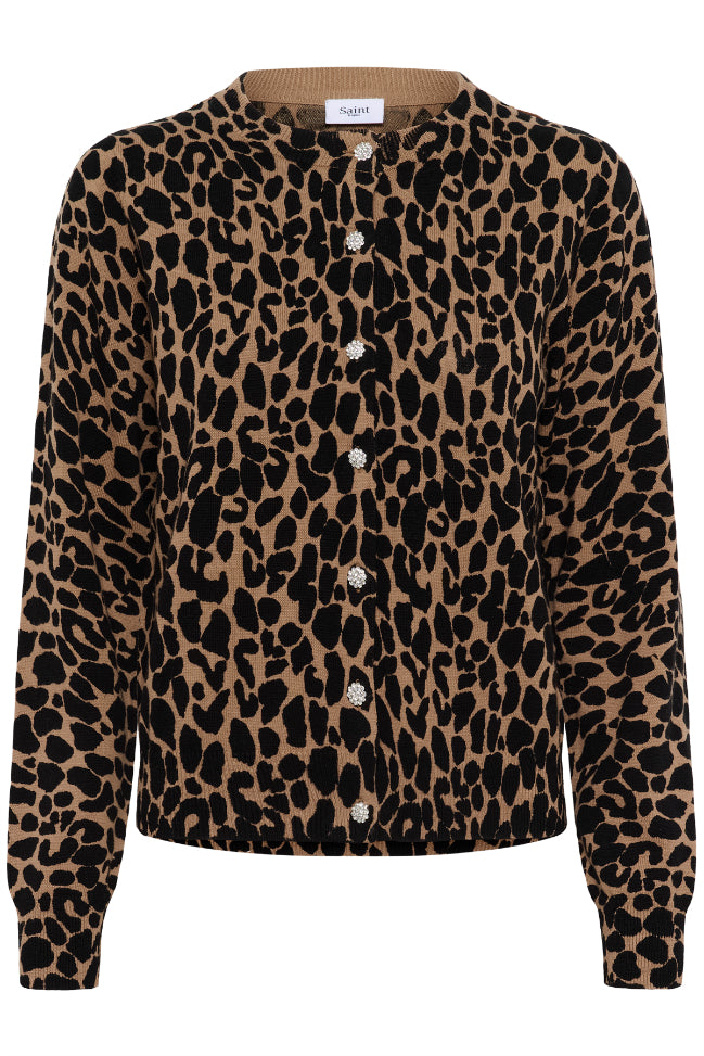 Paloma Cardigan – Tiger's Eye Spotty Leopard