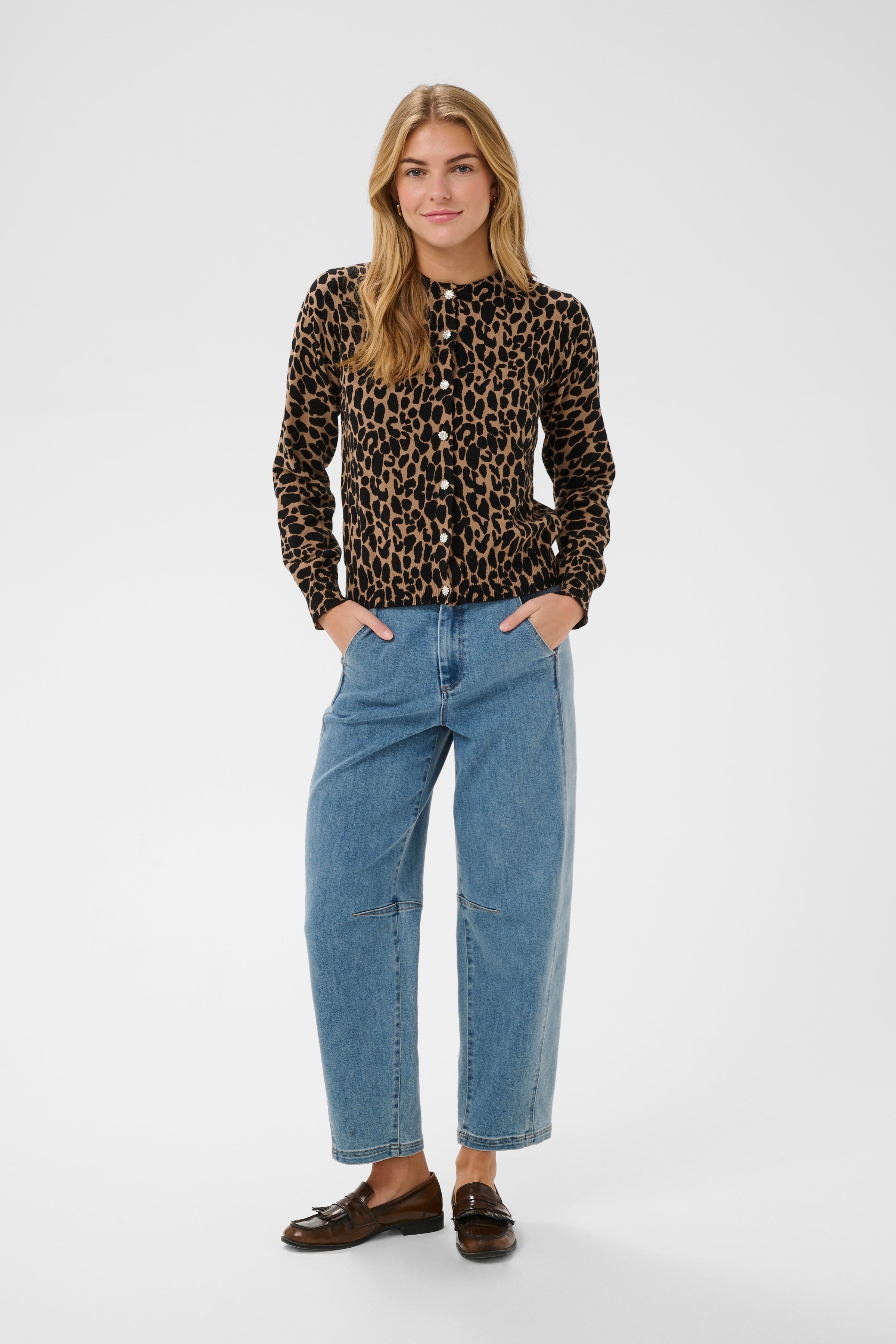 Paloma Cardigan – Tiger's Eye Spotty Leopard